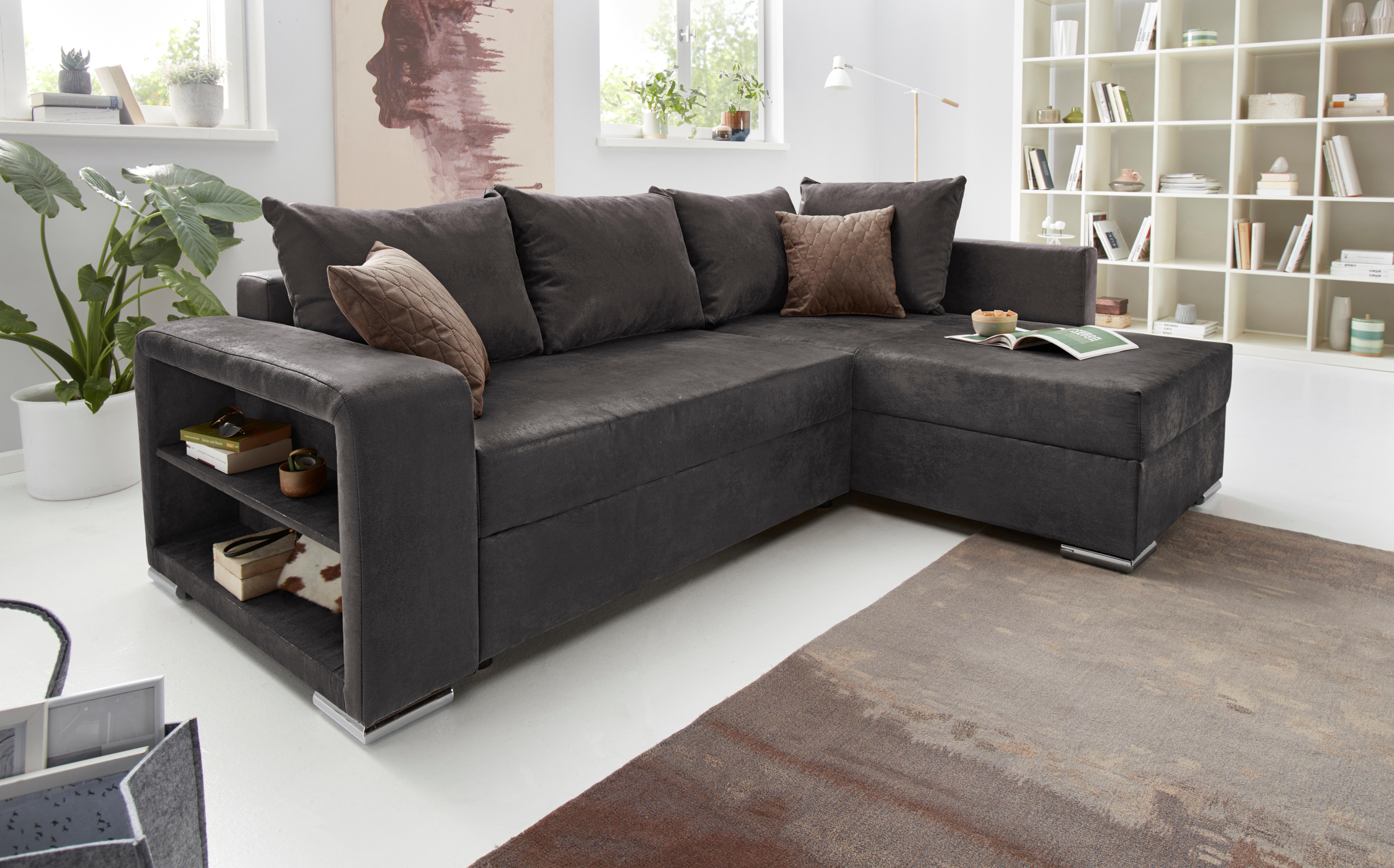 Bettfunktion und COLLECTION John, AB Ecksofa inklusive Bettkasten