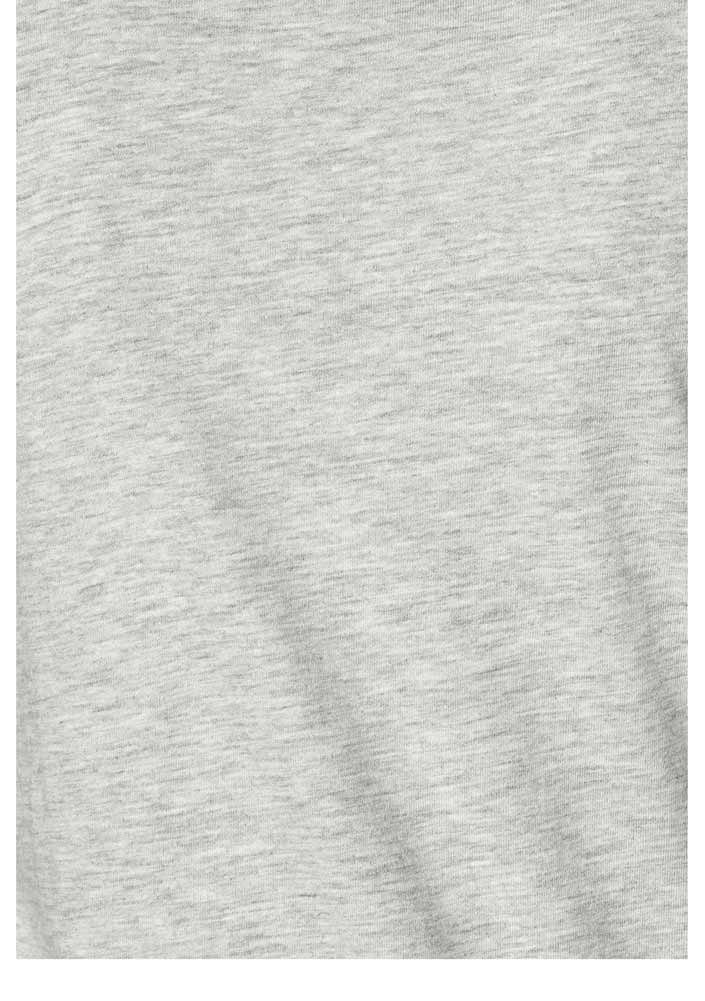 Tamaris T-Shirt Tamaris Damen Marken-Jerseyshirt, grau-melange