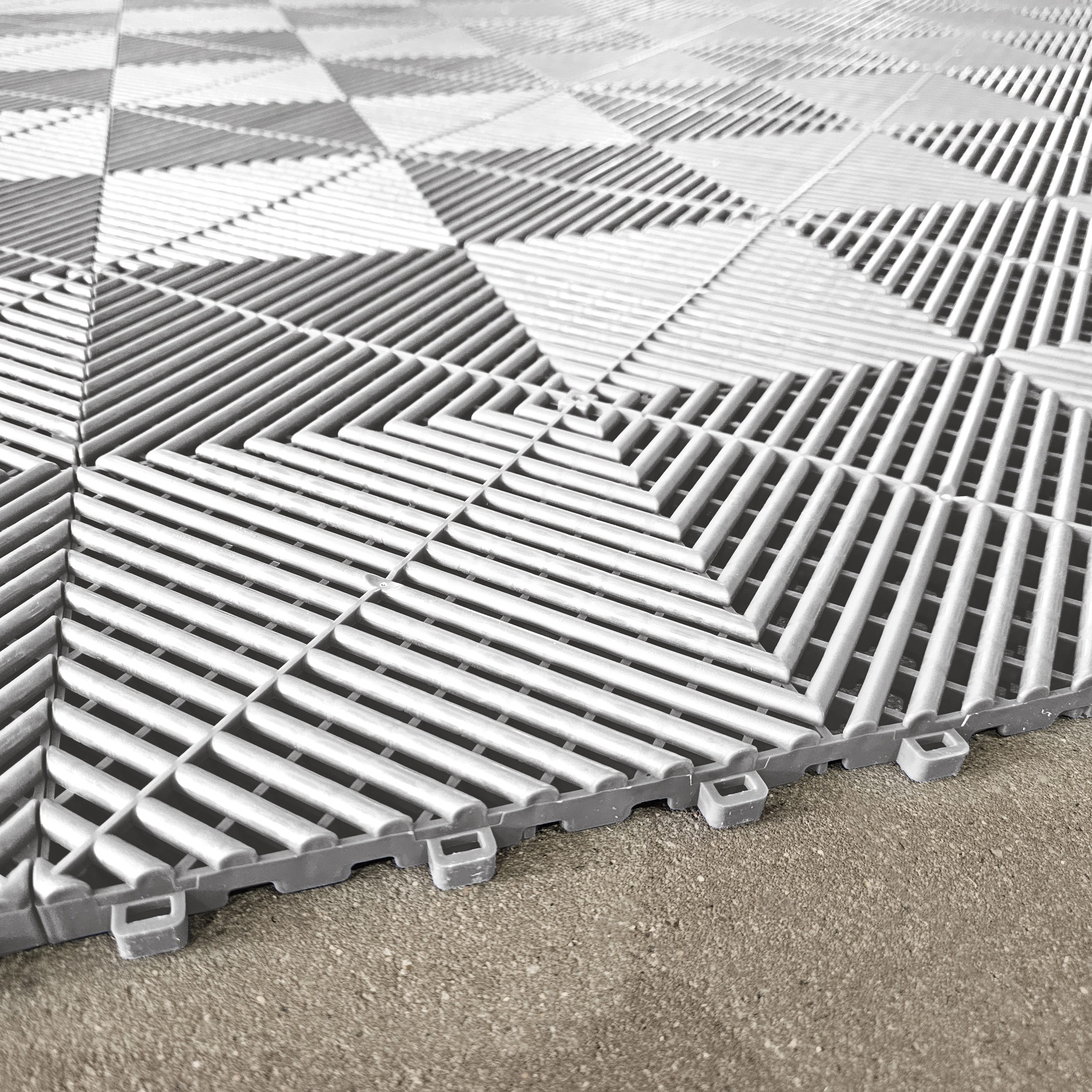 Tenzo-R Bodenfliese Performance Garagenboden Floor Weiss 40x40cm, weiss
