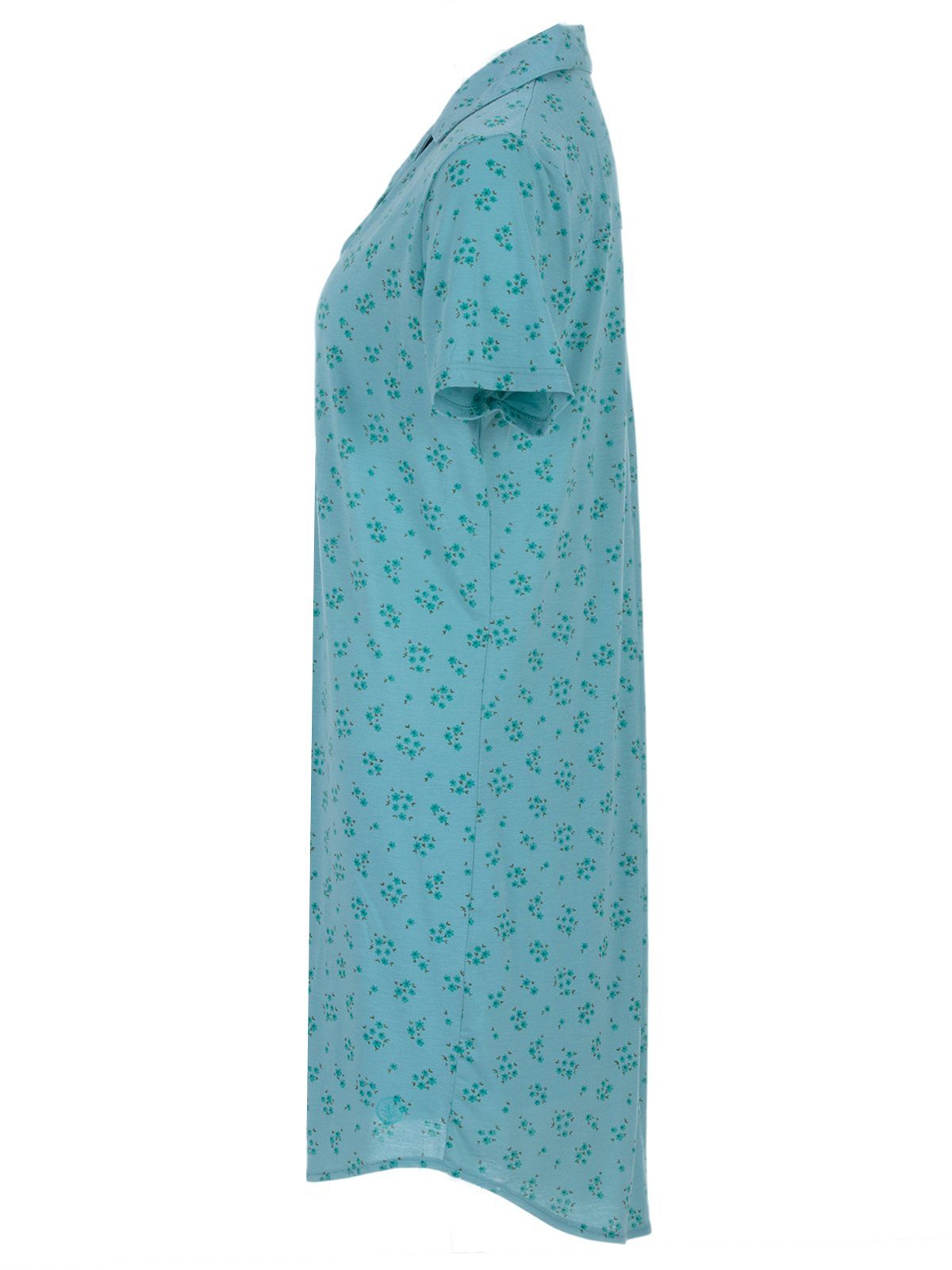 zeitlos Nachthemd Nachthemd Kurzarm - Blümchen Kragen günstig online kaufen