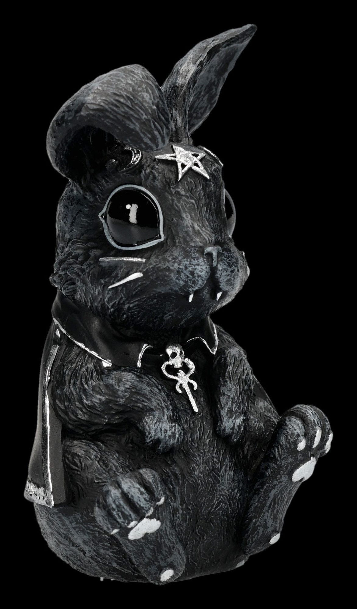 Figuren Shop GmbH Dekofigur Okkult Hase Figur – Bunerius Statue Gothic Sammlerfigur 9.5 cm Deko – Bild 4 von 5