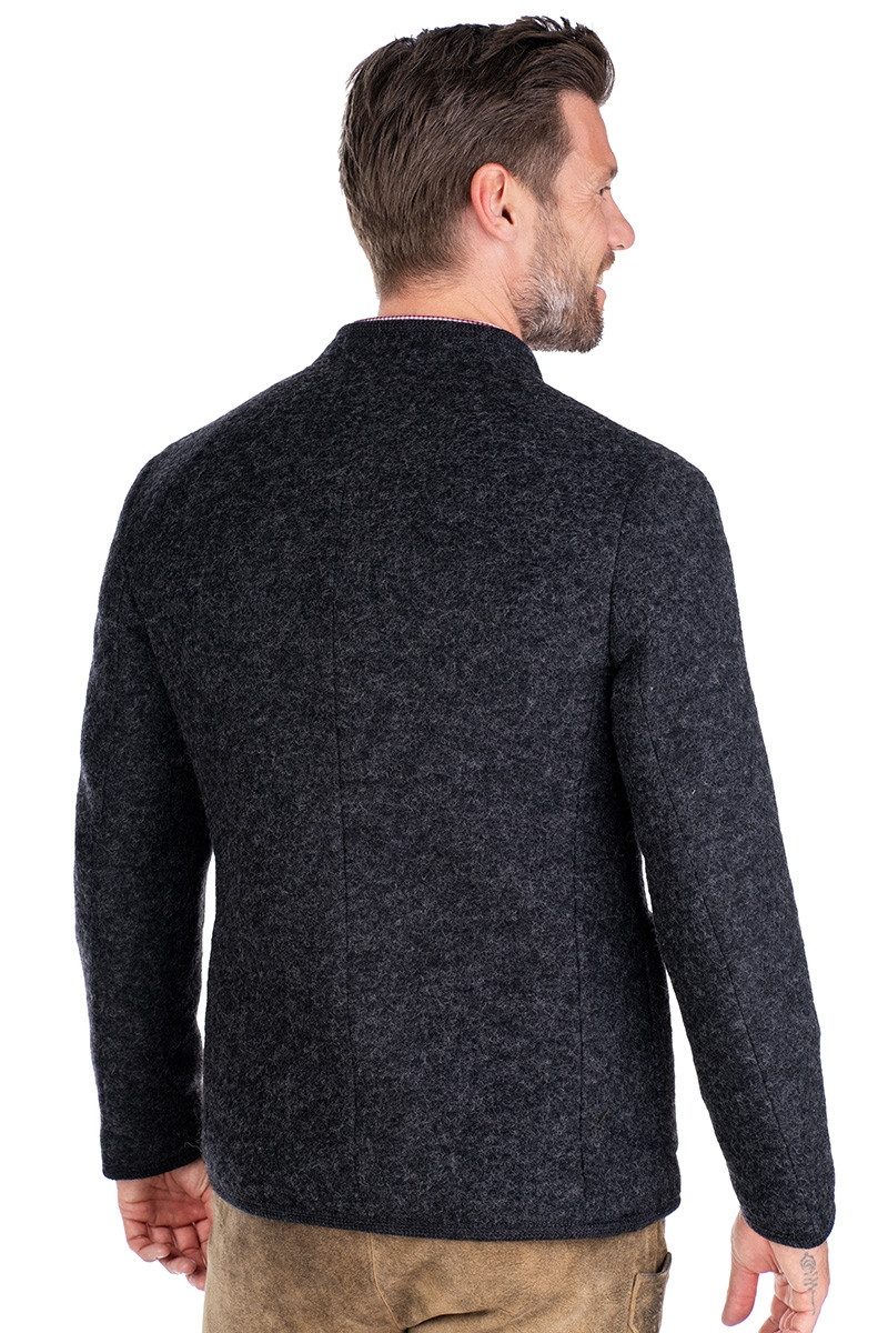 Gebr. Weis menswear Trachtenjanker Walkjanker - GREDING - anthrazit