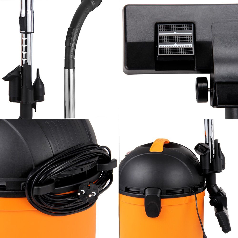 monzana Industriesauger, Industriesauger 3in1 Nass Trocken 1200W Blasfunktion Staubsauger
