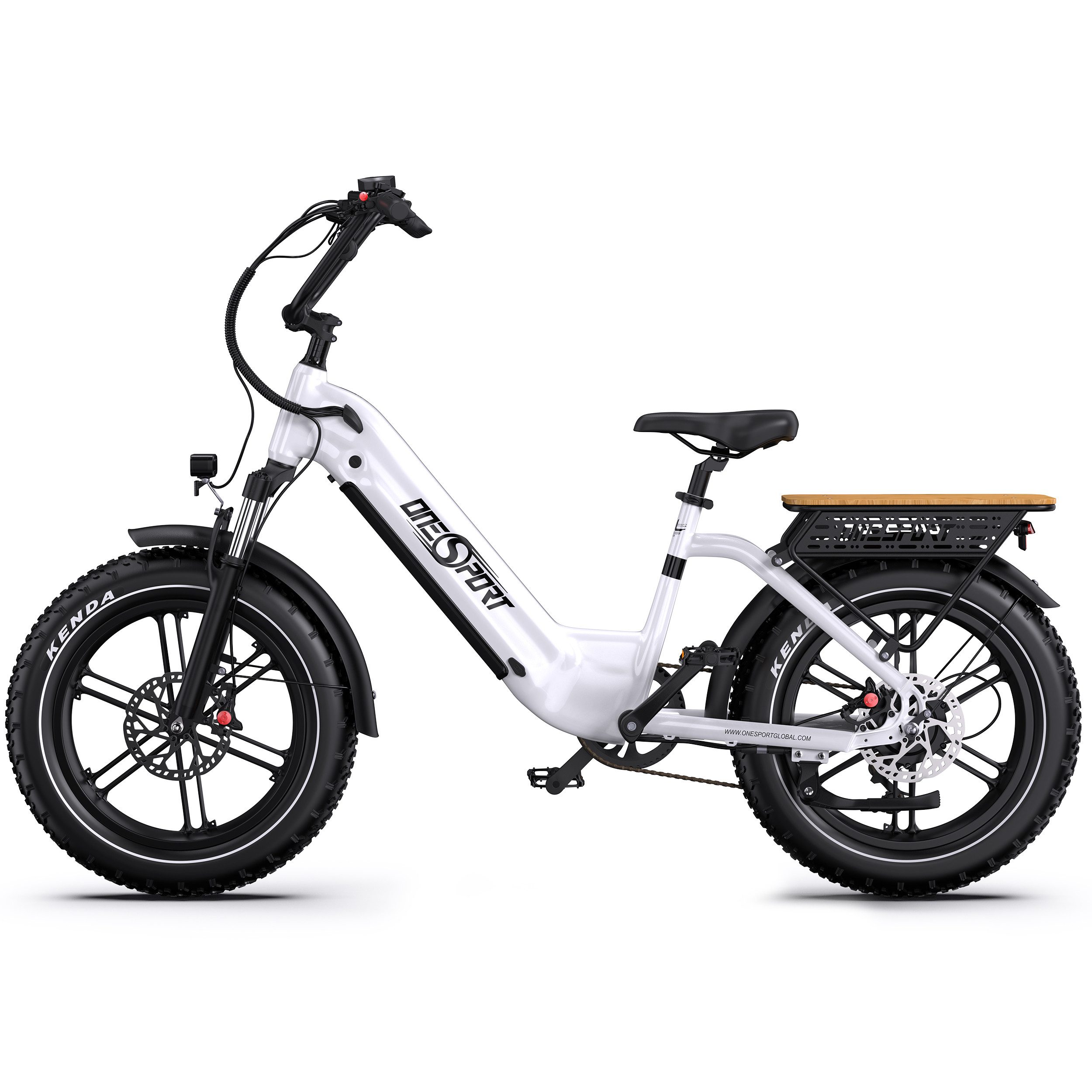 Onesport E-Bike Cityrad OT08 herren Elektrofahrrad 20× 4.0 Zoll 18AH 48V 864WH damen, 7 Gang Shimano, Kettenschaltung (Shimano 7-Gang), Heckmotor, 864 Wh, Cityrad 7 Gang Shimano, hydraulischen Scheibenbremse, Kettenschaltung