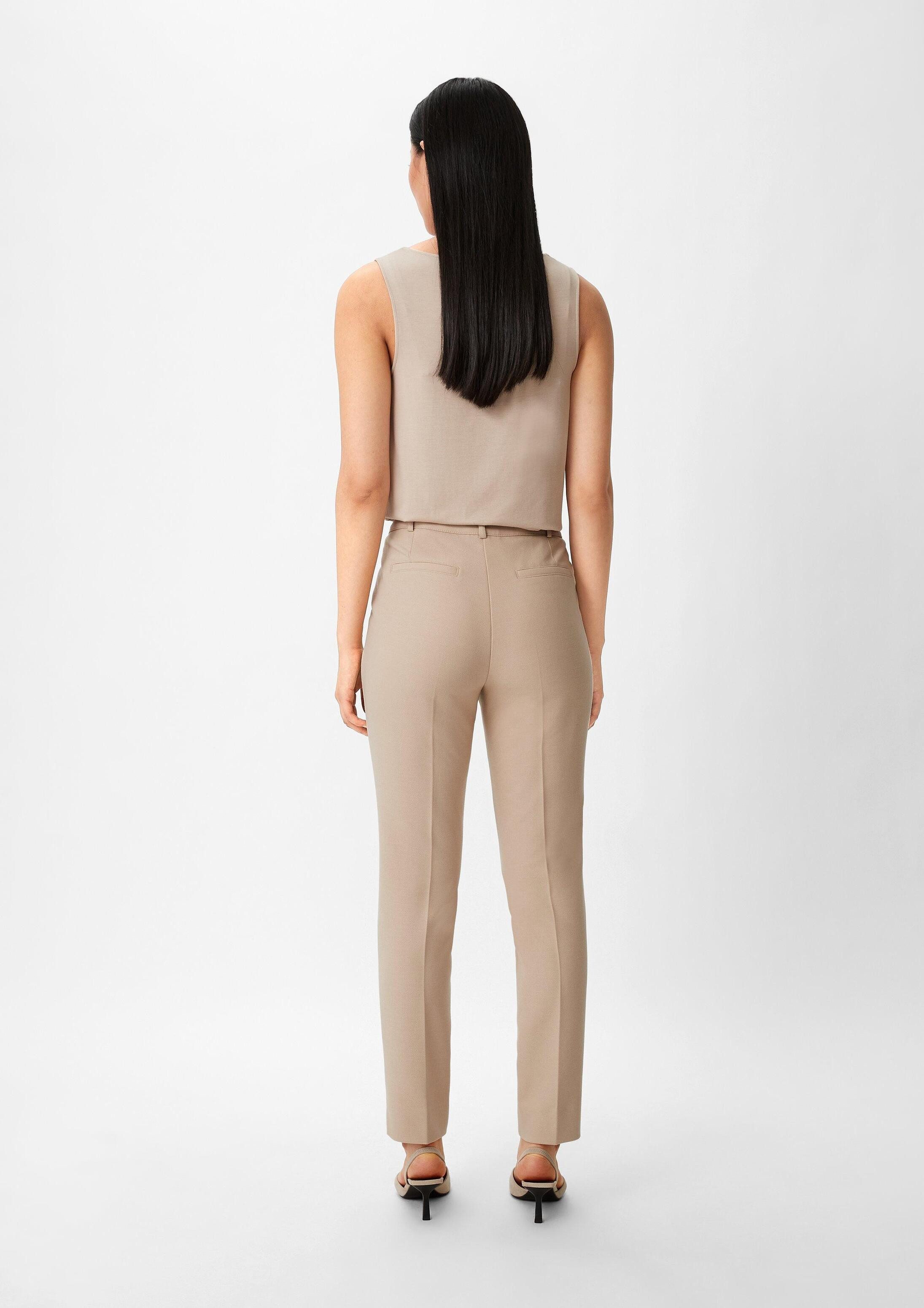 comma 7/8-Hose Hose Slim: Hose mit geschlitztem Saum