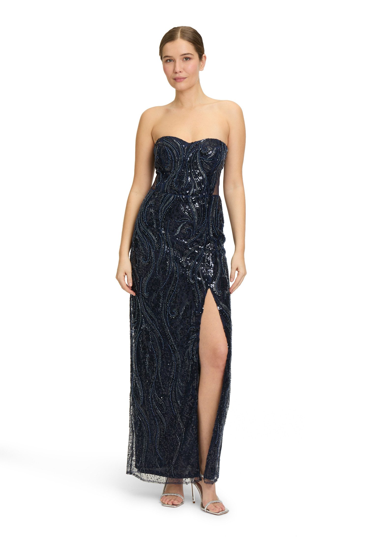 Vera Mont Abendkleid "Damen Abendkleid mit Pailletten" Ohne Tasche Cut-Outs günstig online kaufen