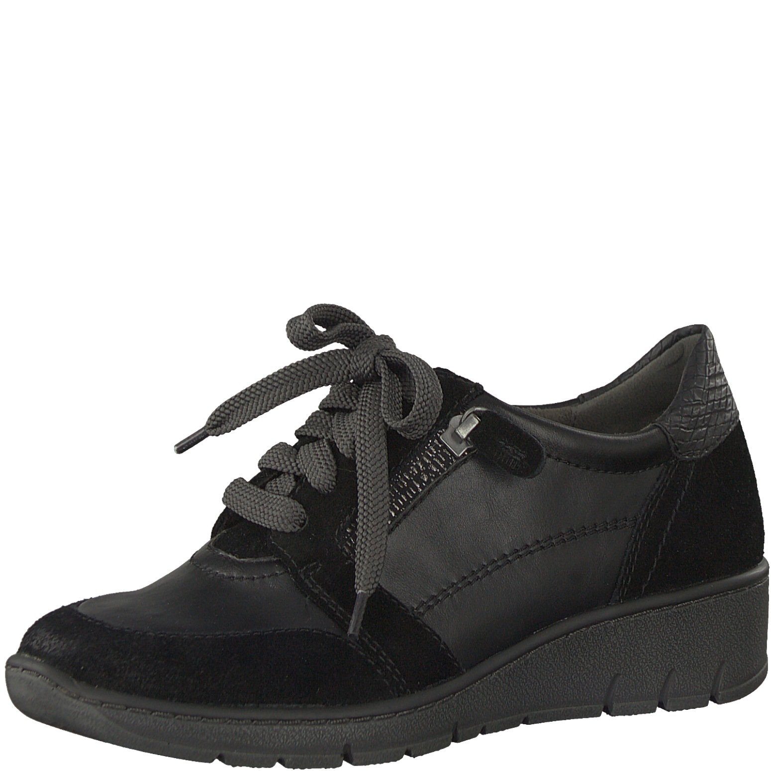 Jana Jana Damen Schnürschuh 8-23701-29-001 schwarz Schnürschuh