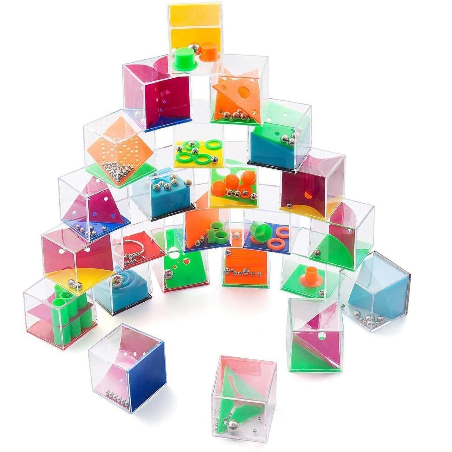LuxusKollektion Puzzleball Mini-Köpfe Puzzle Kugelwürfel 24er Box, Puzzleteile