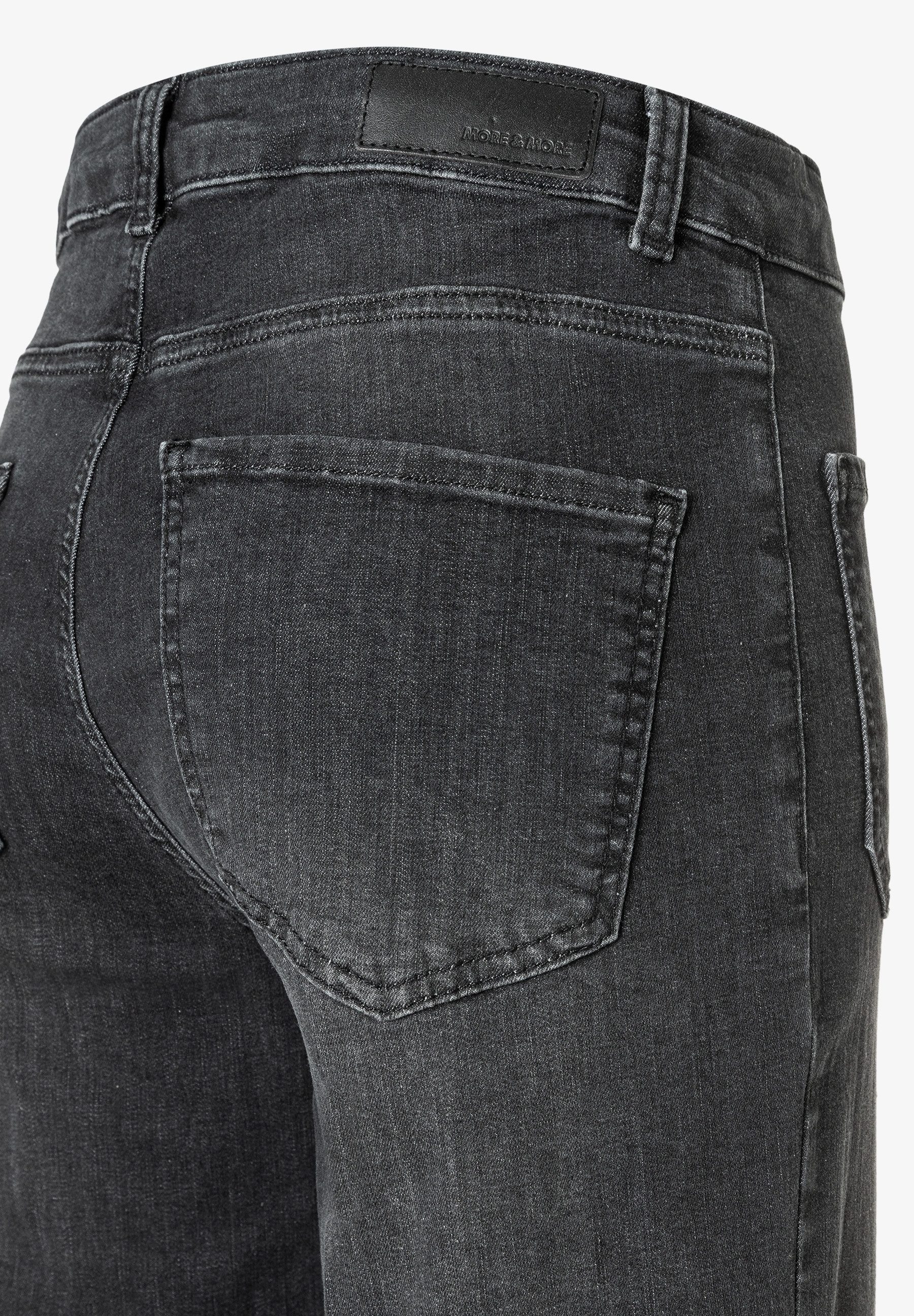MORE&MORE 5-Pocket-Jeans MORE & MORE Jeans grau