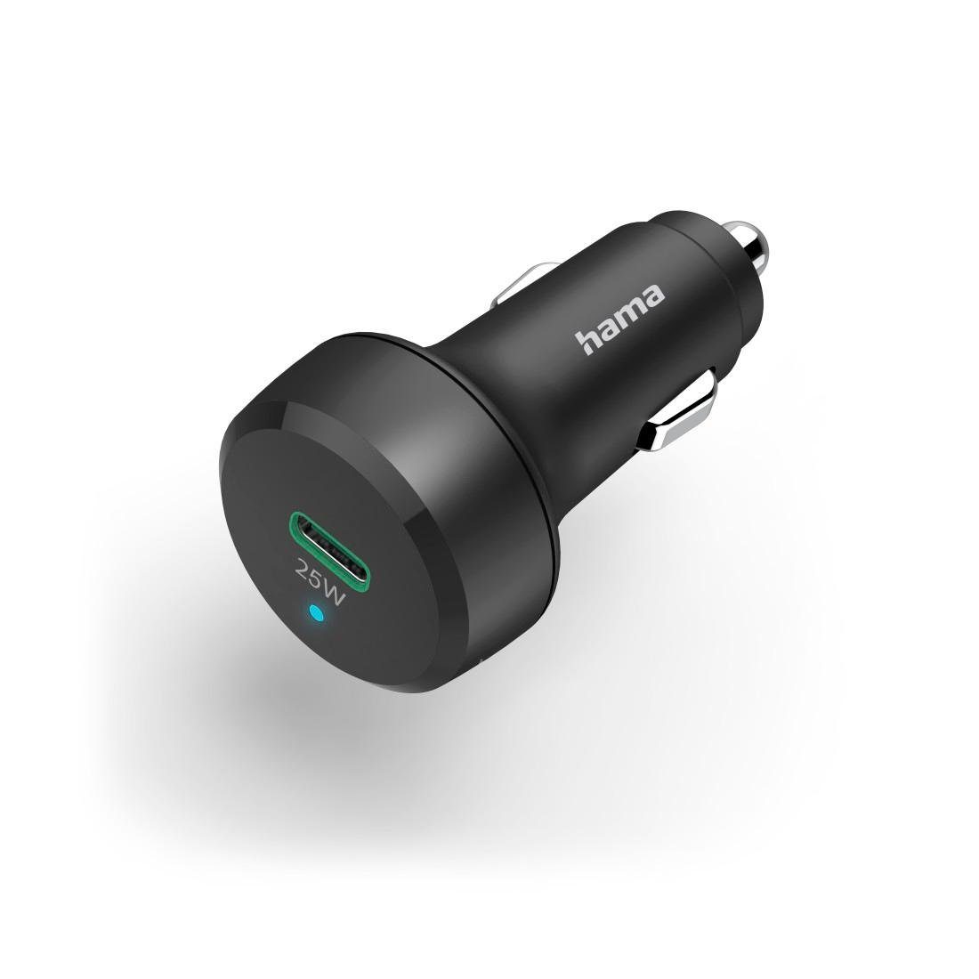 Hama Auto-Schnellladegerät,USB-C,Power Delivery (PD)/Qualcomm®,25 W,Schwarz USB-Ladegerät