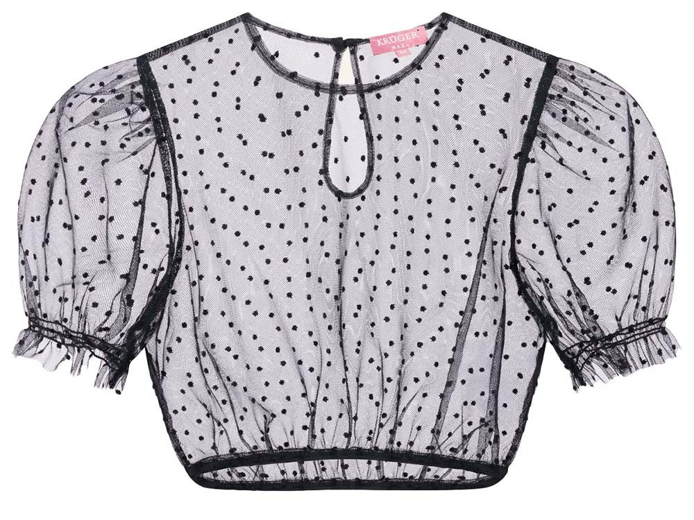 Krüger Madl Dirndlbluse Dirndlbluse Faora schwarz