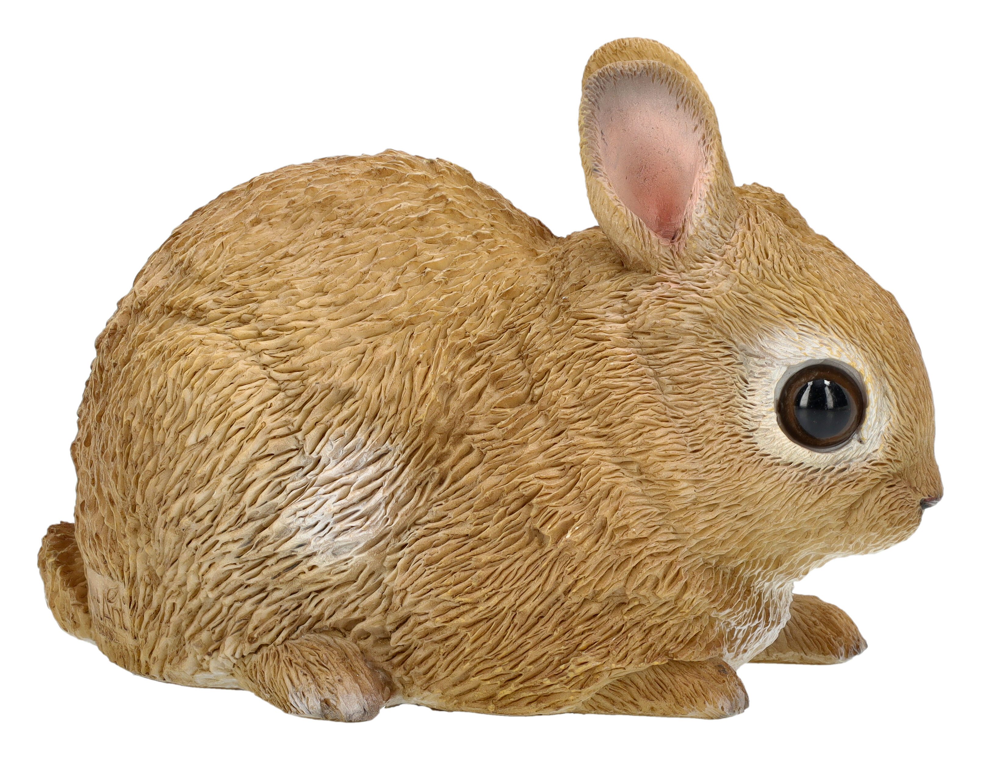 Figuren Shop GmbH Gartenfigur Kaninchen Figur – Garten Deko wetterfest Hasen Statue 8 cm Dekofigur