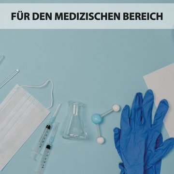 Bestlivings Einweghandschuhe Einmalhandschuhe-05063 (Packung) Einmalhandschuhe 100 Stück Box (verschiedene Größen M und L) Allergiefrei aus Nitril in Blau Medizinisch Puderfrei