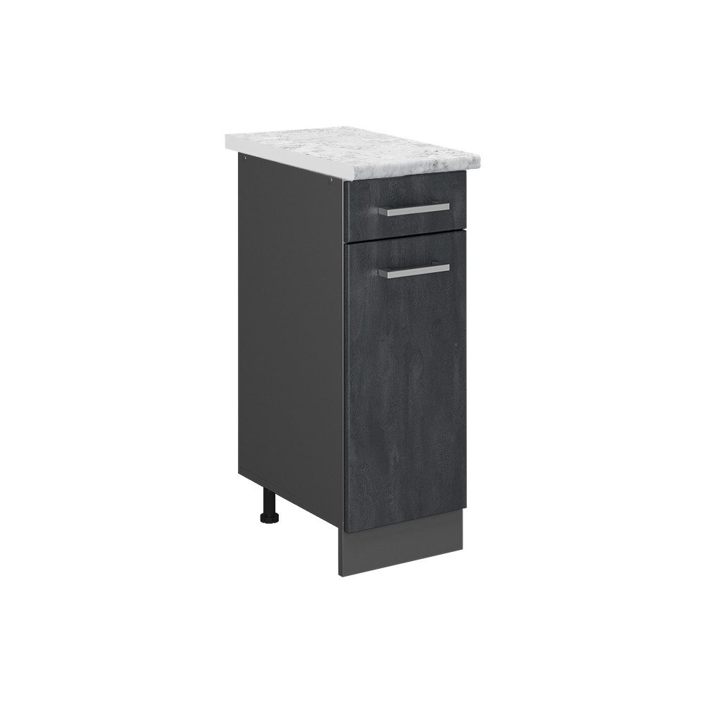 Vicco Unterschrank R-Line, Schwarz Beton/Anthrazit, 30 günstig online kaufen