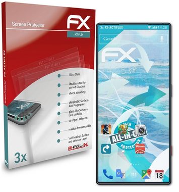 atFoliX Schutzfolie Displayschutzfolie für Nubia Red Magic 8 Pro, (3 Folien), Ultraklar und flexibel