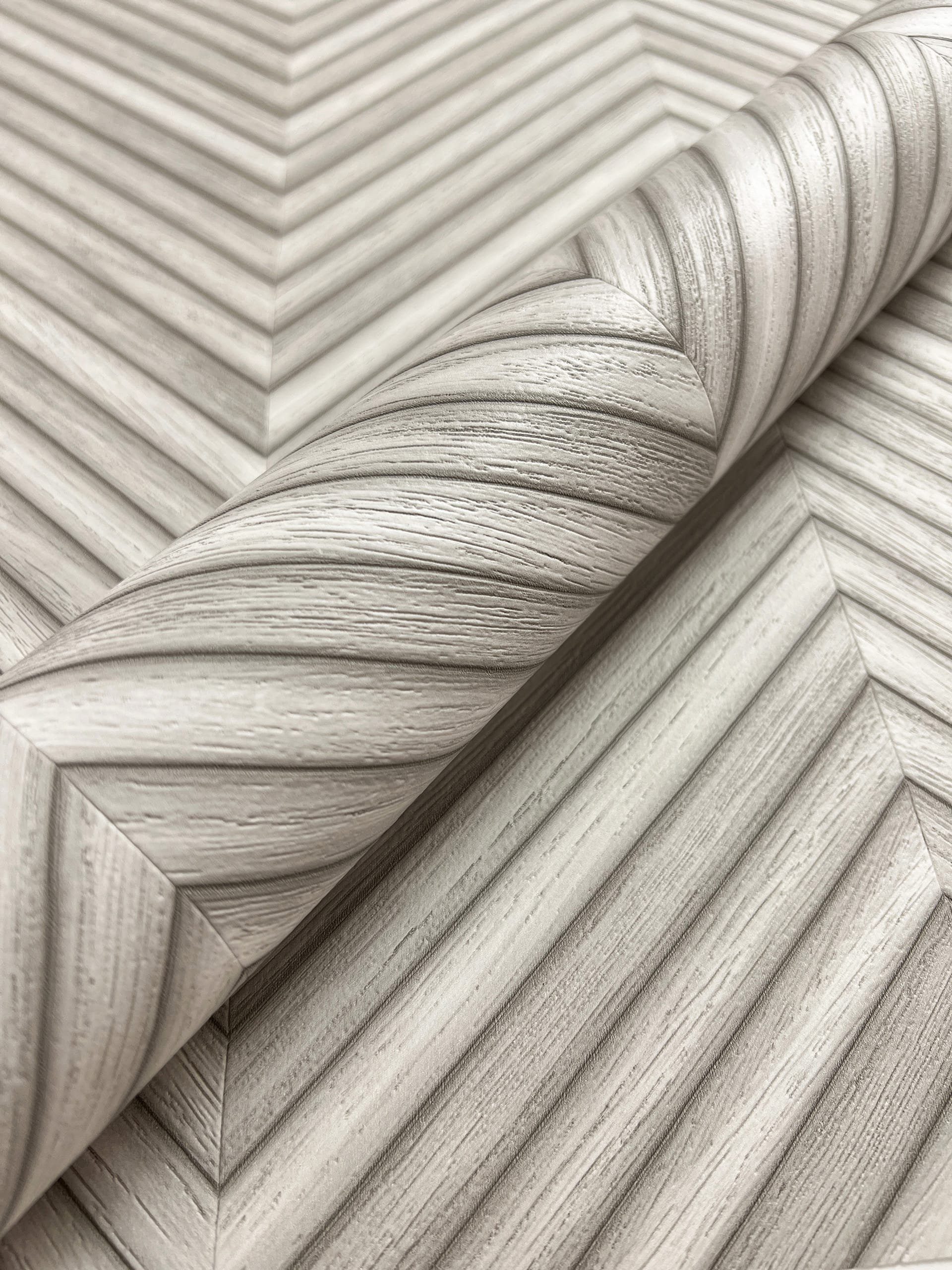 Newroom Vliestapete, Grau Tapete Modern Holz - Holzwand Fischgrätenmuster H günstig online kaufen