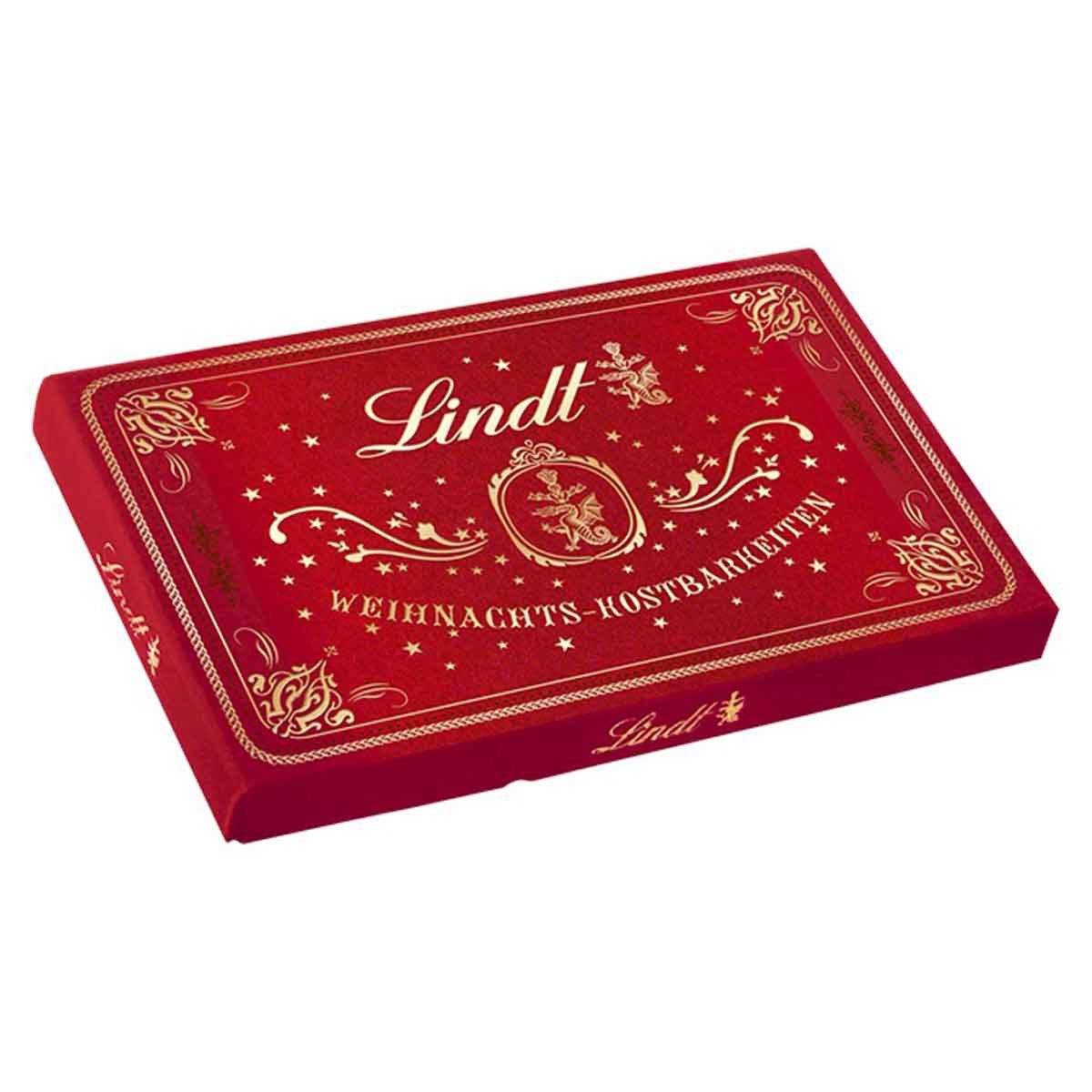 LINDT Schokolade, Lindt Weihnachts Kostbarkeiten Samt Pralines aus Schokolade 200g