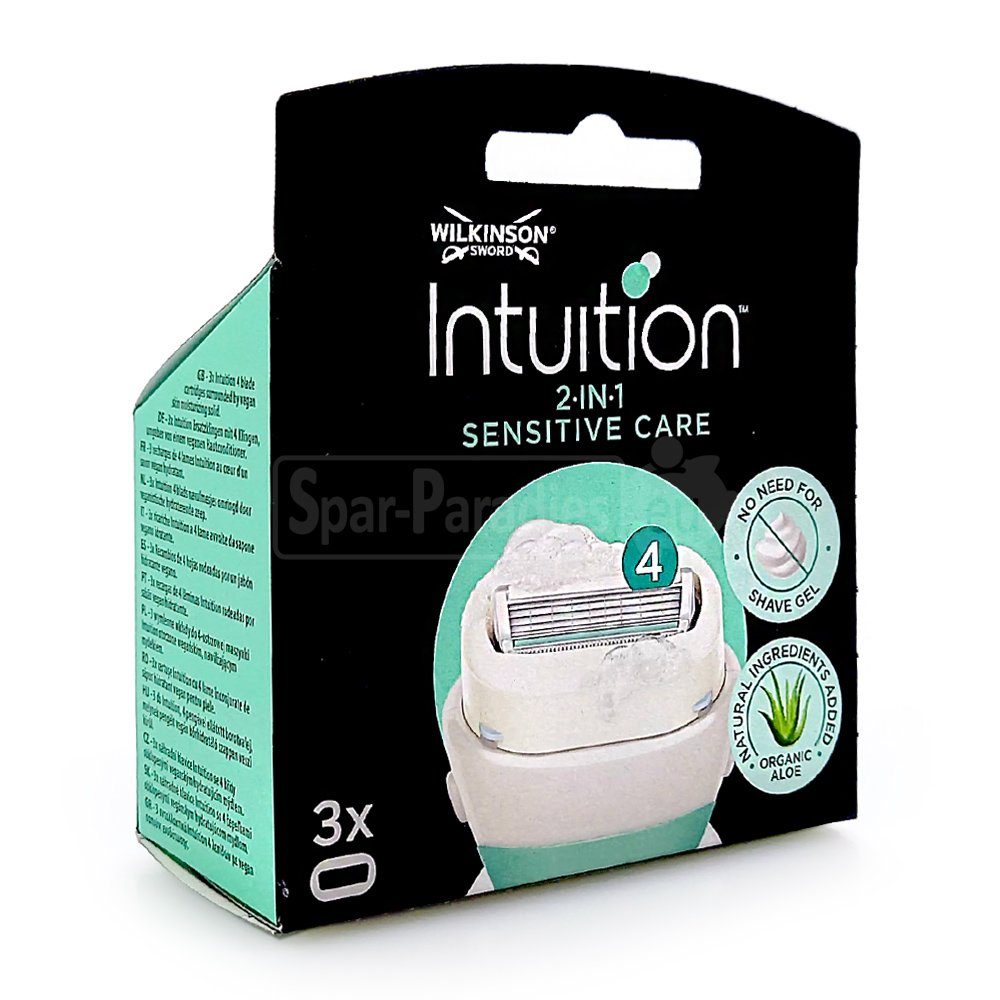 Wilkinson Rasierklingen Wilkinson Intuition 2-in-1 Sensitive Care Rasierklingen, 3er Pack