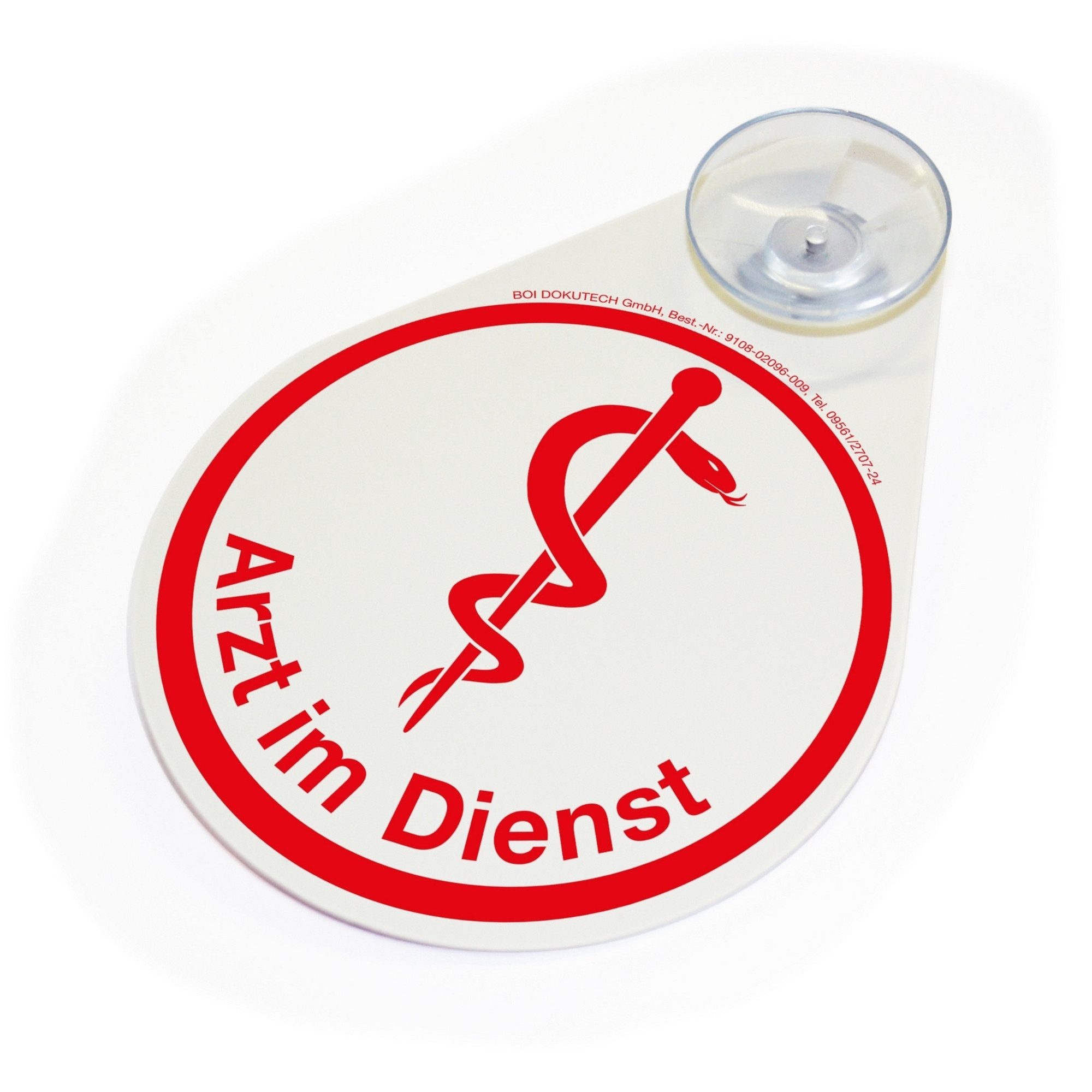 BOI DOKUTECH Hinweisschild Hinweisschild Arzt im Dienst 9108-02096-009