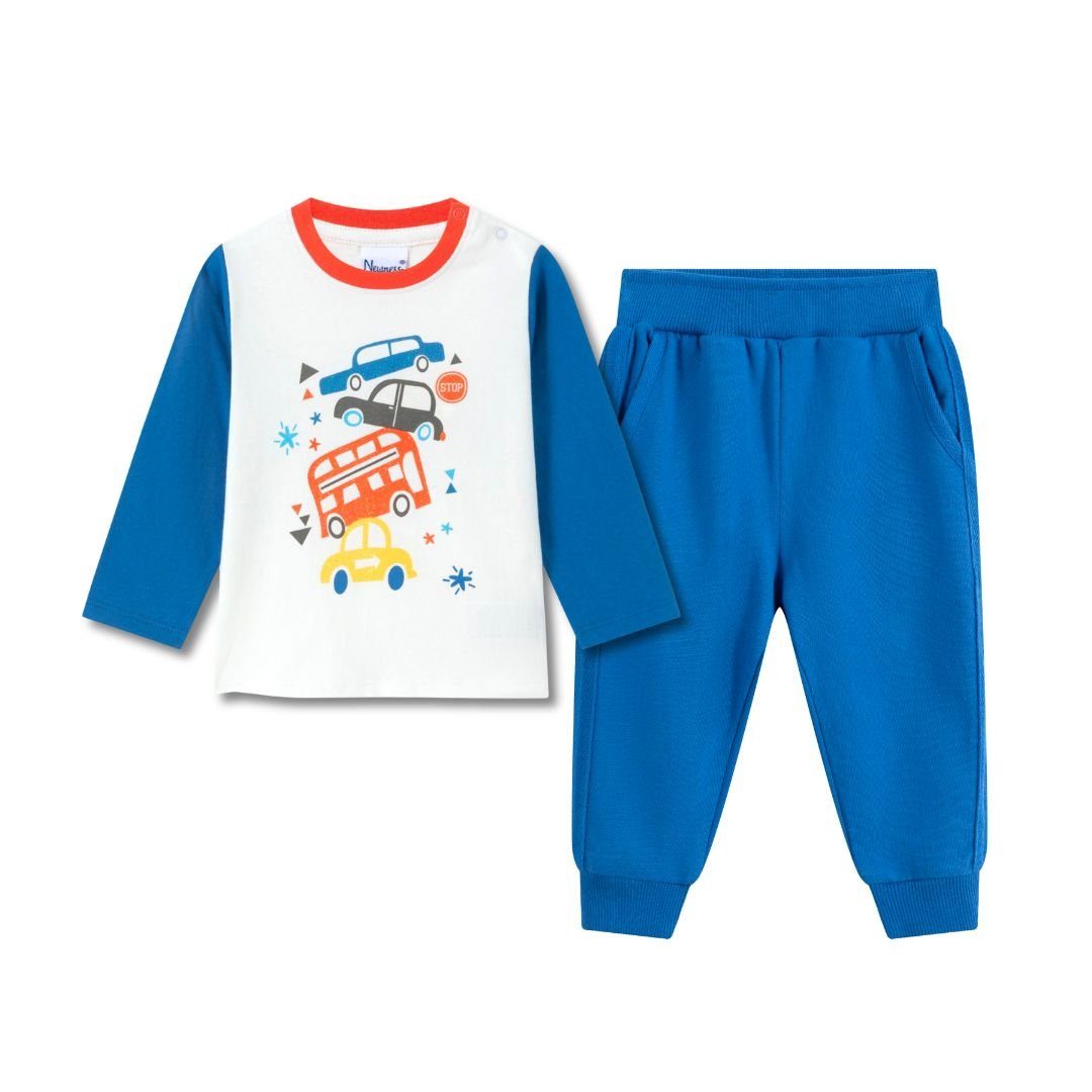 Jungen Jogginghose für suebidou blau Frotteehose Sporthose Freizeithose Stoffhose