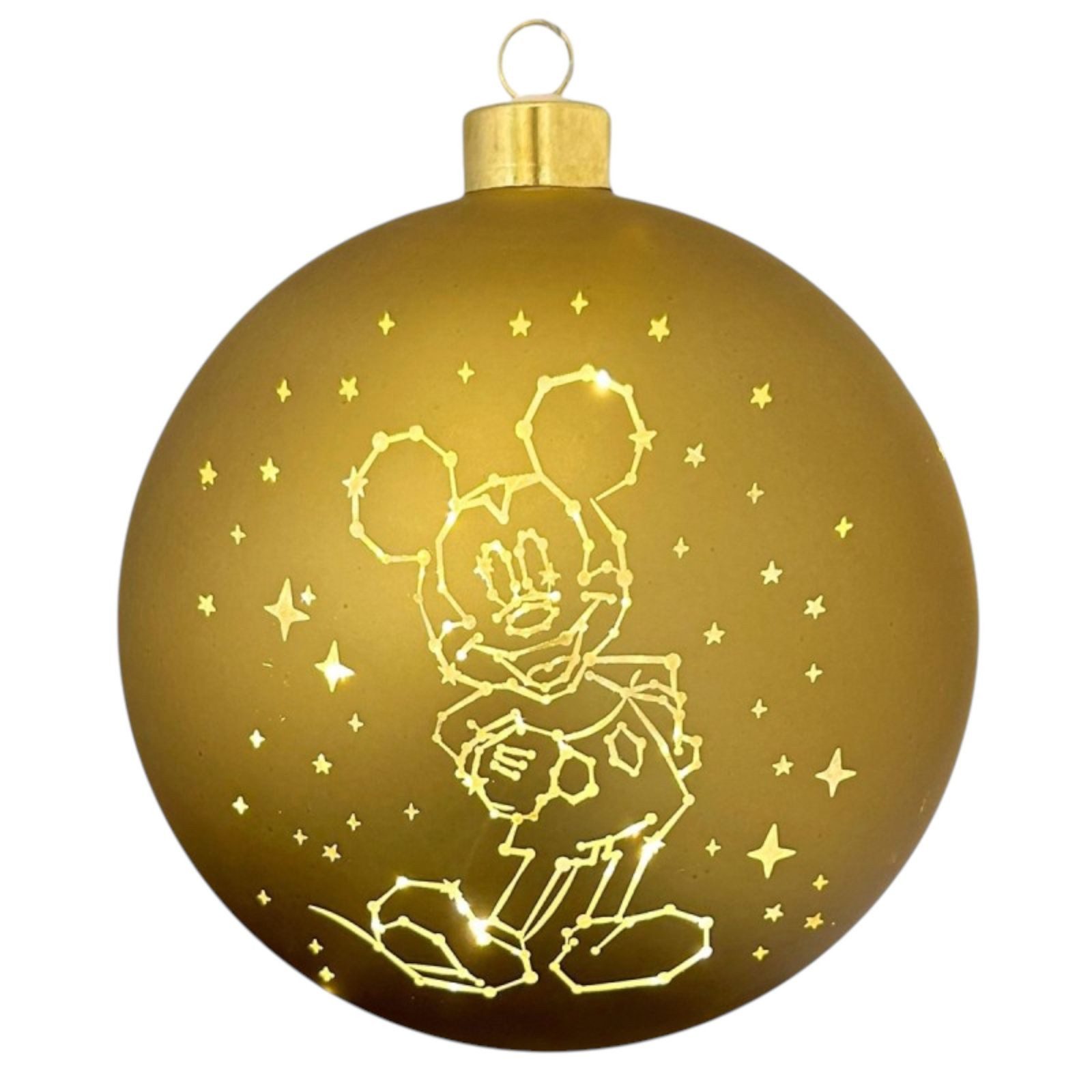 Disney LED Dekolicht Mickey Mouse Weihnachtskugel 15 cm beleuchtet Weihnachtsschmuck, LED fest integriert
