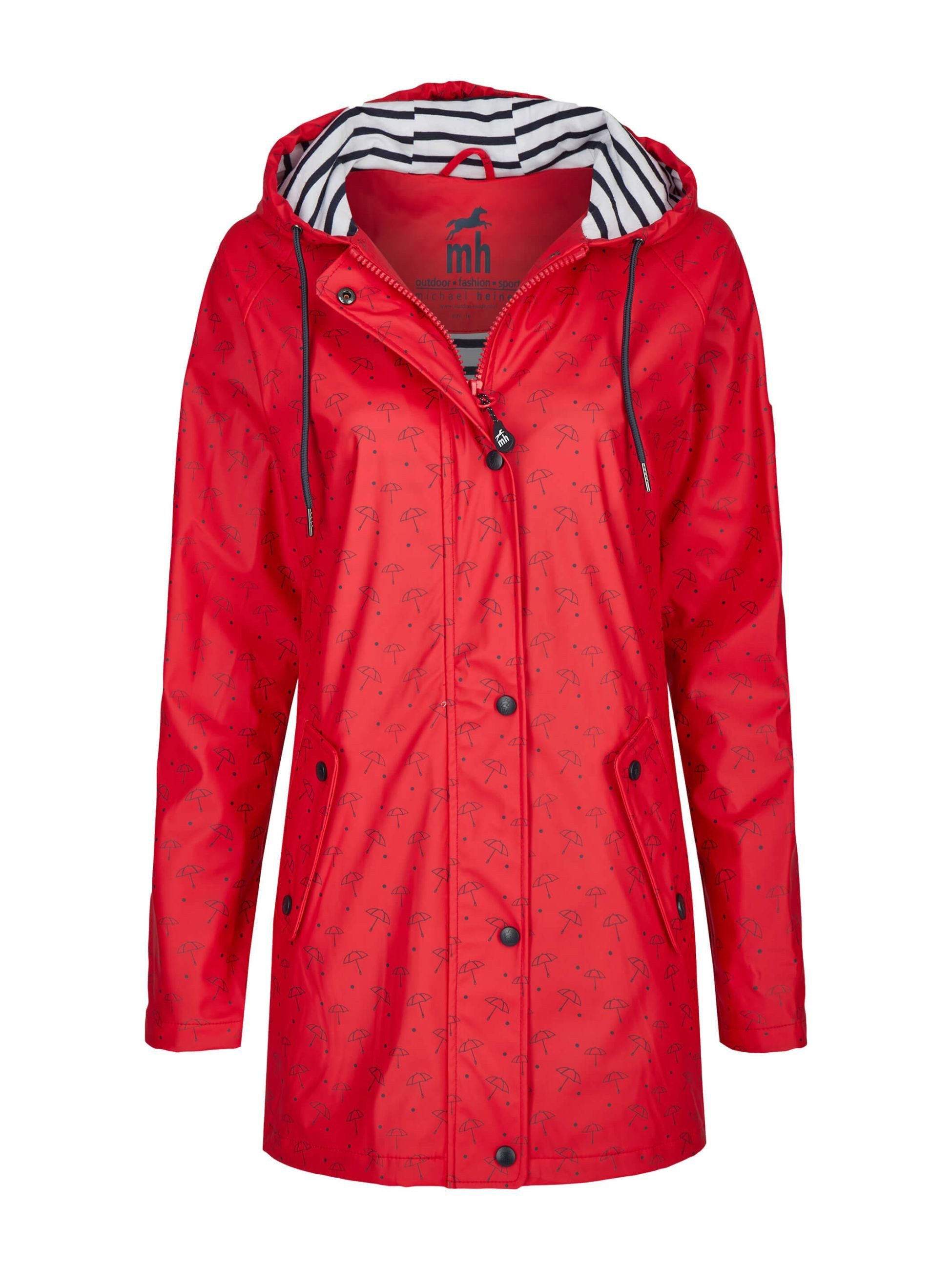 Michael Heinen Regenjacke Damen Friesennerz "Schirm" wasserdicht, winddicht Kapuze, Taschen