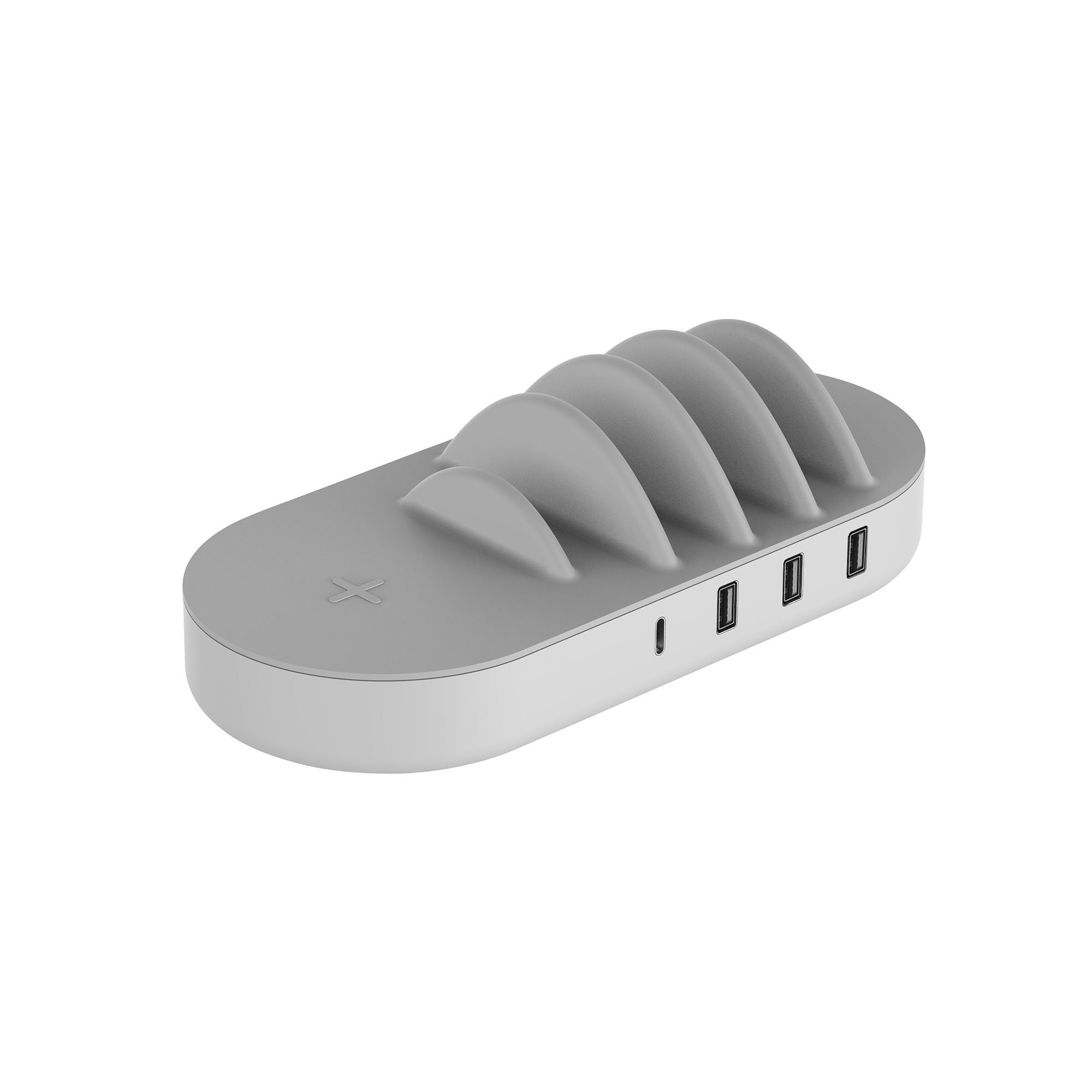 Ladestation Family Charger 4 Port USB kabelloses laden QI-Zertifiziert Wireless Charger
