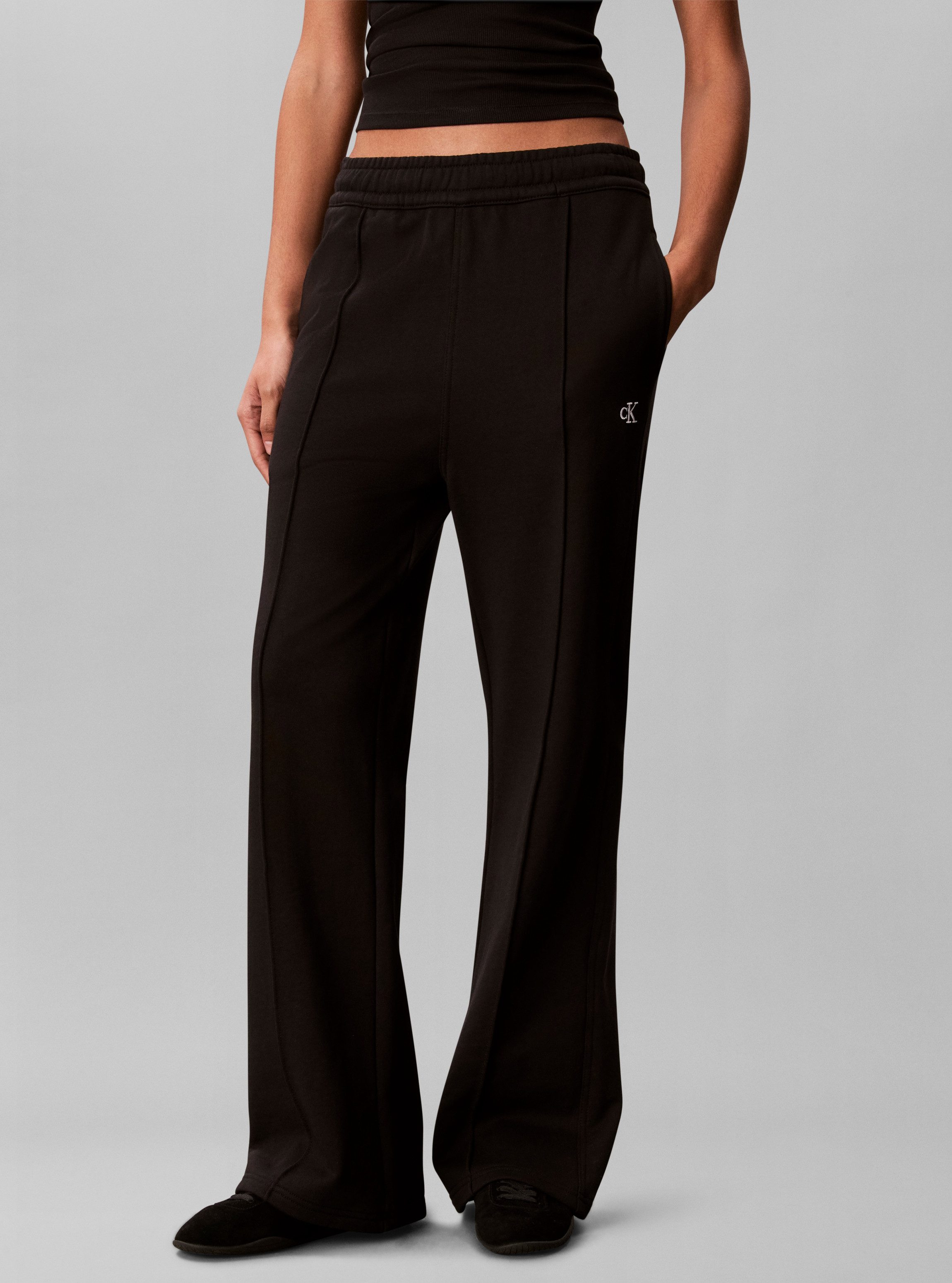 Calvin Klein Jeans Leggings MONOGRAM TERRY TRACKPANT Regular fit mit Bootcut fit