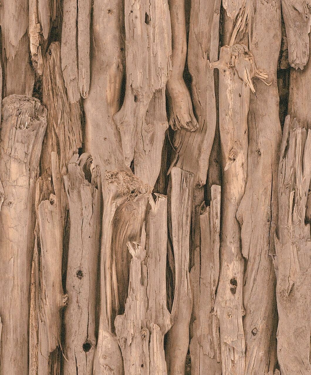 Rasch Vinyltapete Selection, geprägt, Holz, gemustert, (1 St) | Vliestapeten