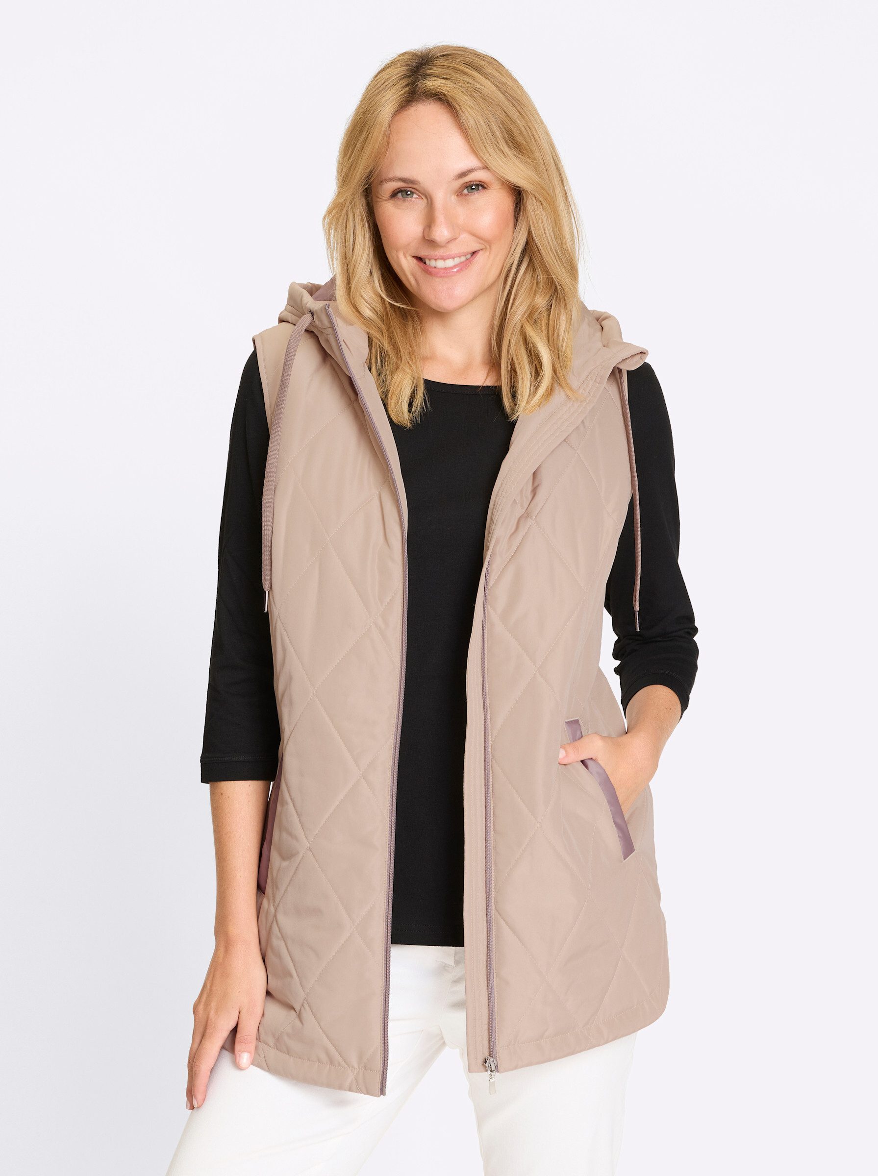 Sieh an! Jerseyweste Longweste . günstig online kaufen