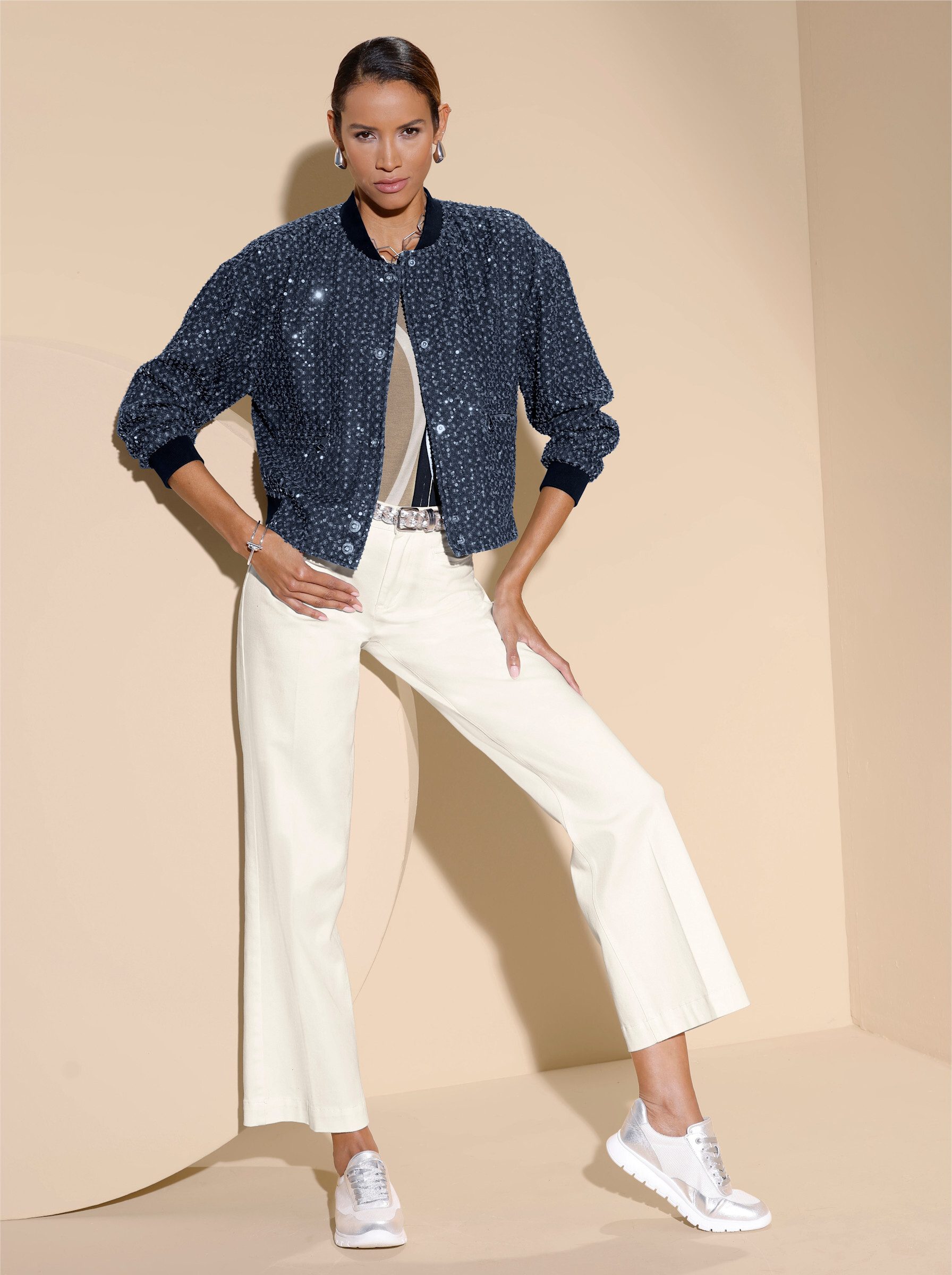 creation L Bequeme Jeans Bootcut-Jeans komfortabel