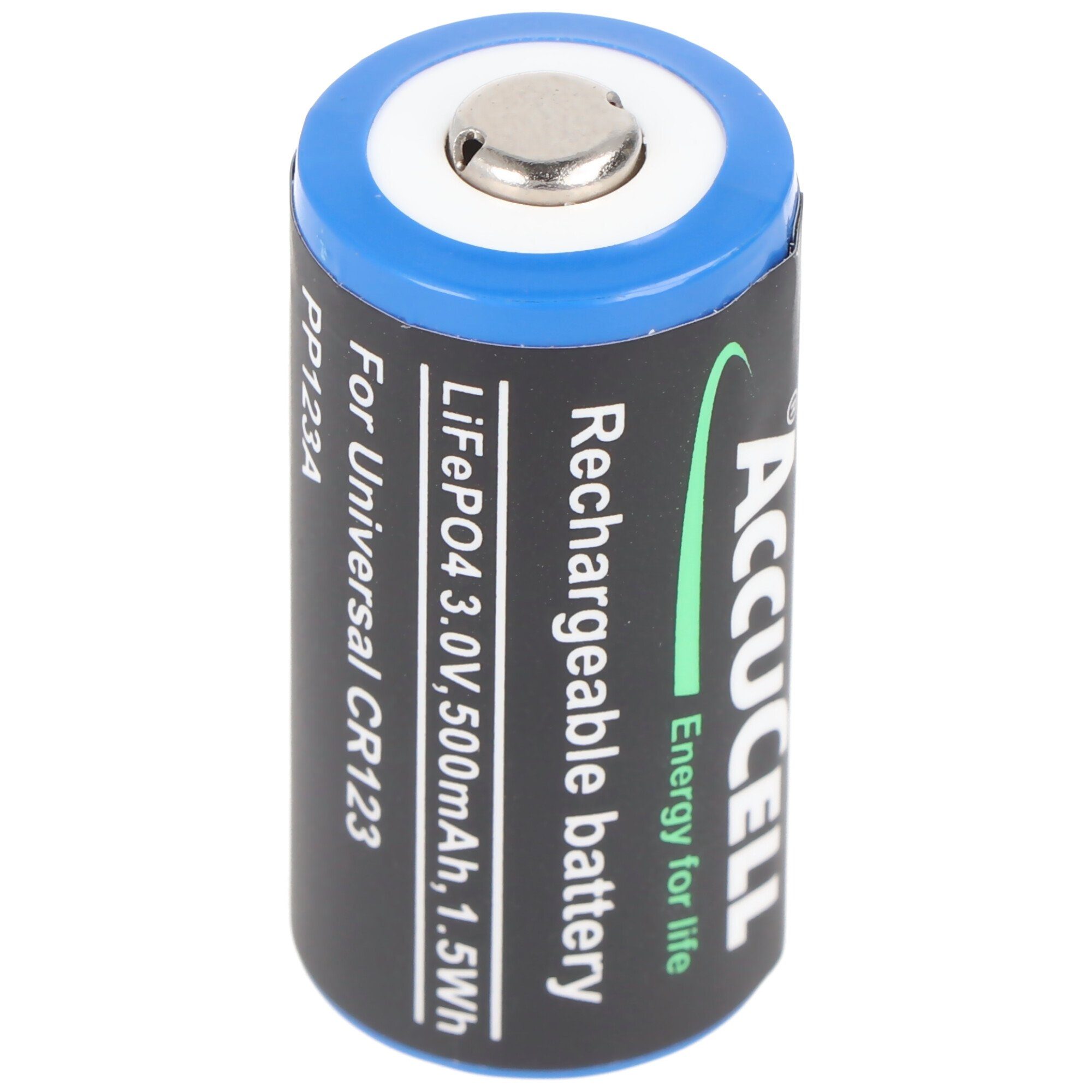 AccuCell CR123A Li-Ion Akku CR-123 3V für Photo und den universellen ...