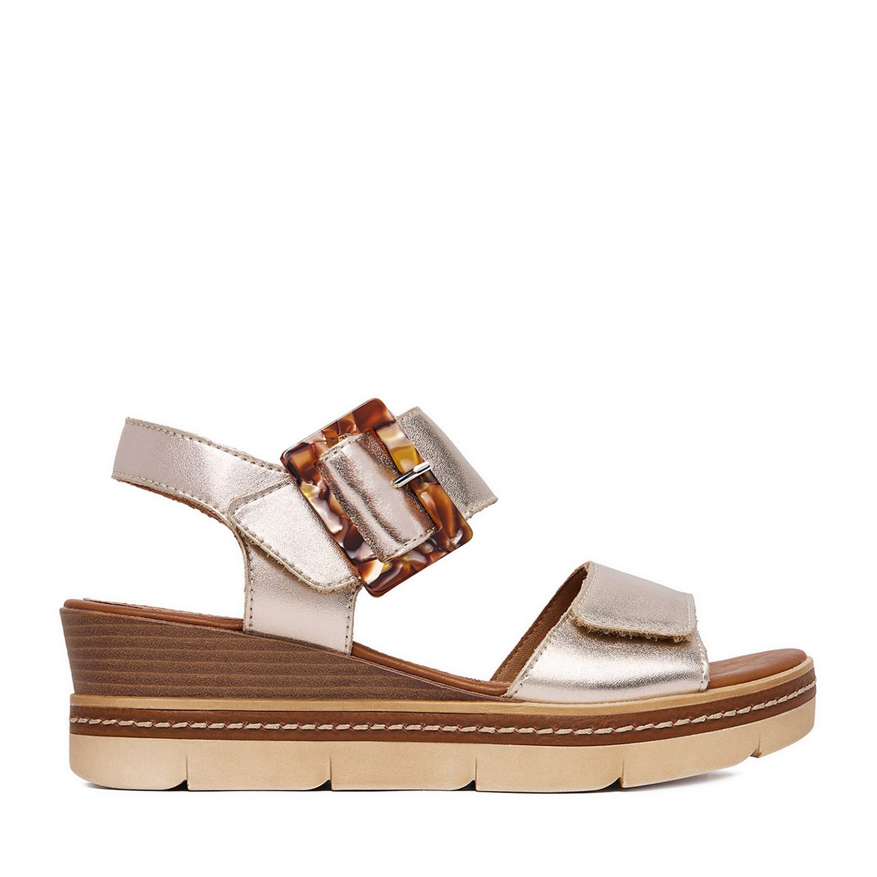 Remonte Remonte Damen-Sandalen Gold Sandale