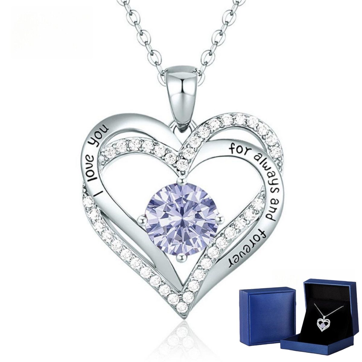PFCTART Herzkette 925 Sterling Silber Herz-Anhänger günstig online kaufen