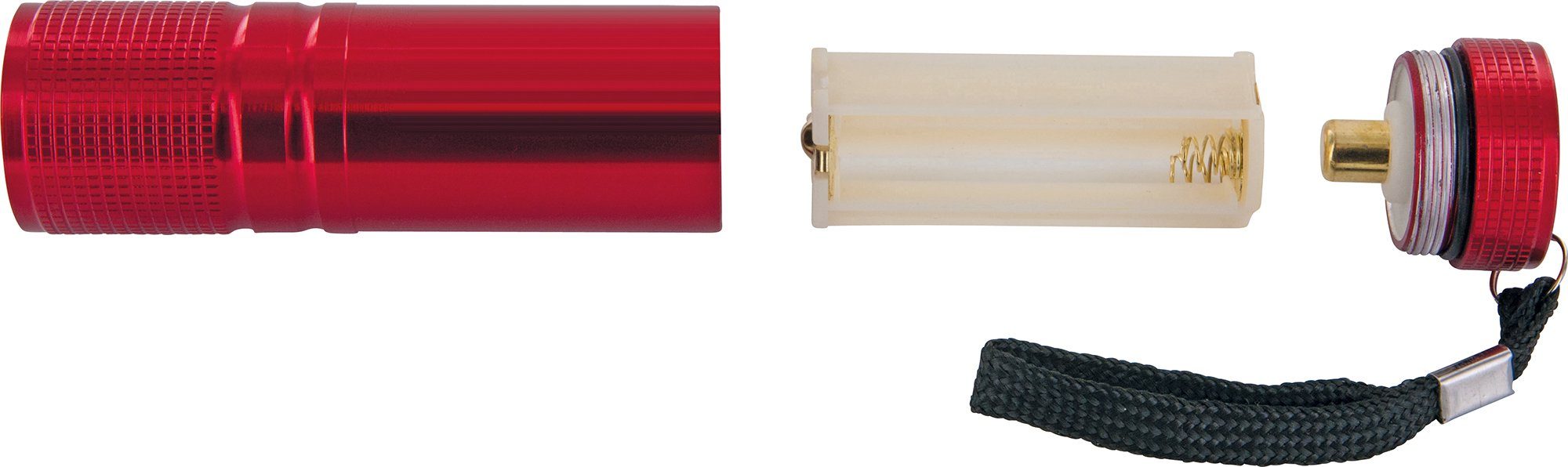 Handschlaufe LED (1-St., TLED200R 531 Taschenlampe rot schlagfest, spritzwassergeschützt), mit Schwaiger