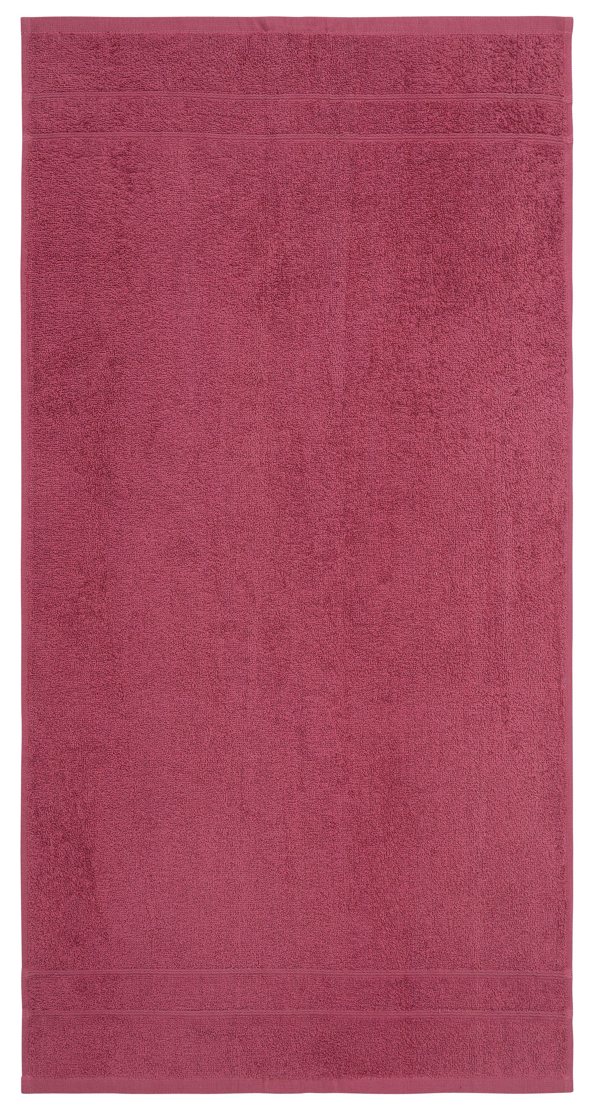 OTTO home Handtuch Set Inga, Duschtücher, Handtücher, Gästetücher, Seiftücher, Walkfrottee (10-St), Handtücher mit feiner Bordüre, 100% Baumwolle, einfarbig, weich. Reduzierter Preis € 23,99. Unverbindliche Preisempfehlung € 63,99