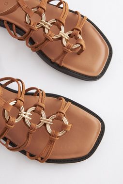 Next Forever Comfort® Flache Ledersandalen mit Zierband Sandale (1-tlg)