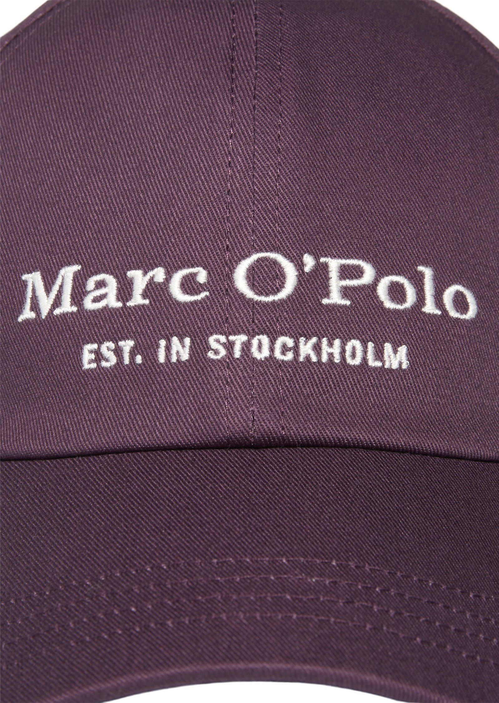 Baseball hochwertigem Cap lila Marc Organic-Twill aus O'Polo