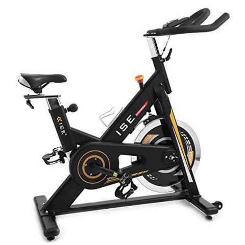 ISE Fitnessbike ISE Heimtrainer,Fitnessbike Speedbike mit flüsterleise Riemenantrieb-Fahrrad bis150Kg,Heimtrainer Fahrrad für zuhause,10kg Schwungrad, SY-7910