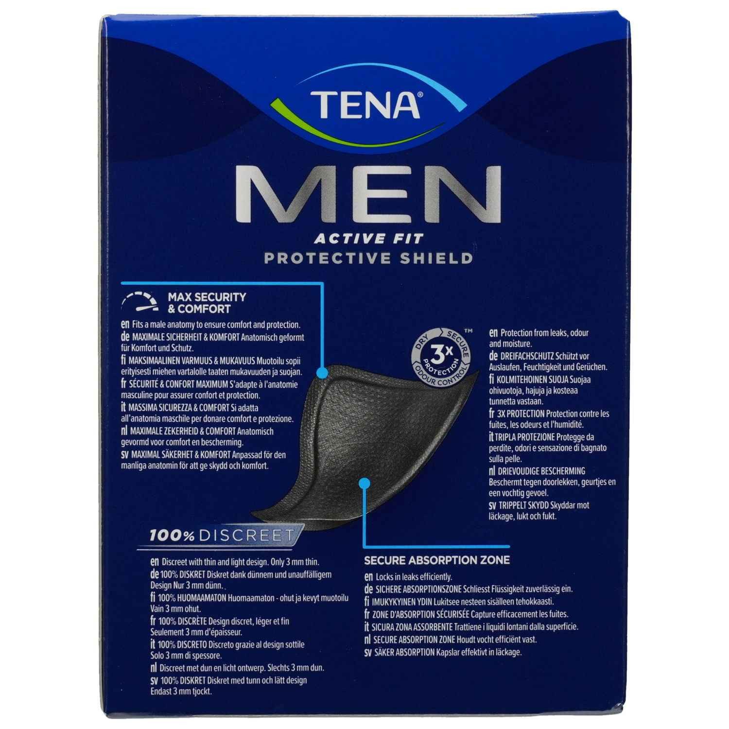 TENA Inkontinenz-Einlage TENA MEN Active Fit Level 0 Inkontinenz Einlagen, Level 0 - wenig, 14-St.