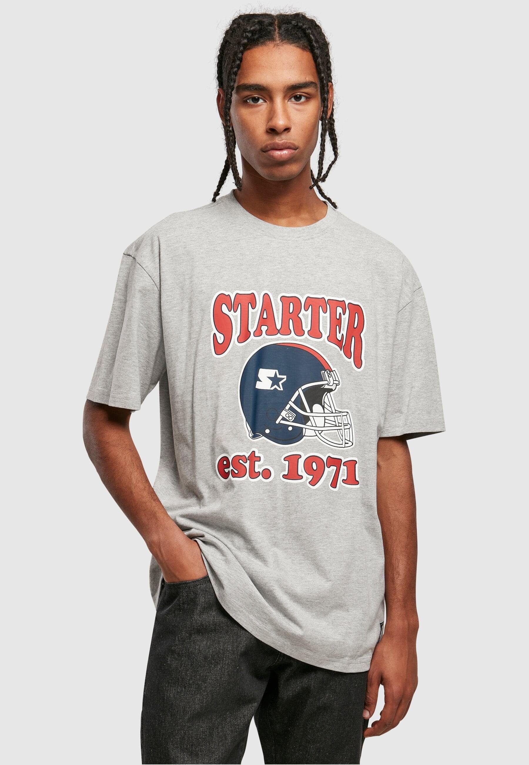 Starter Black Label T-Shirt Herren Tee heathergrey Football (1-tlg) Starter