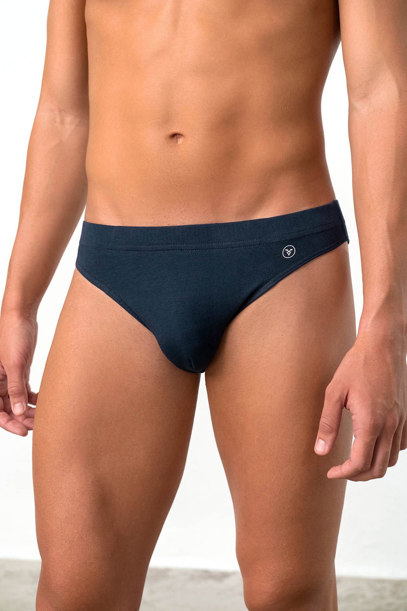 Vamp Slip UOMO di VAMP (Set, 2-St., Set) Herren 2er Pack Rio-Slips Baumwolle blau