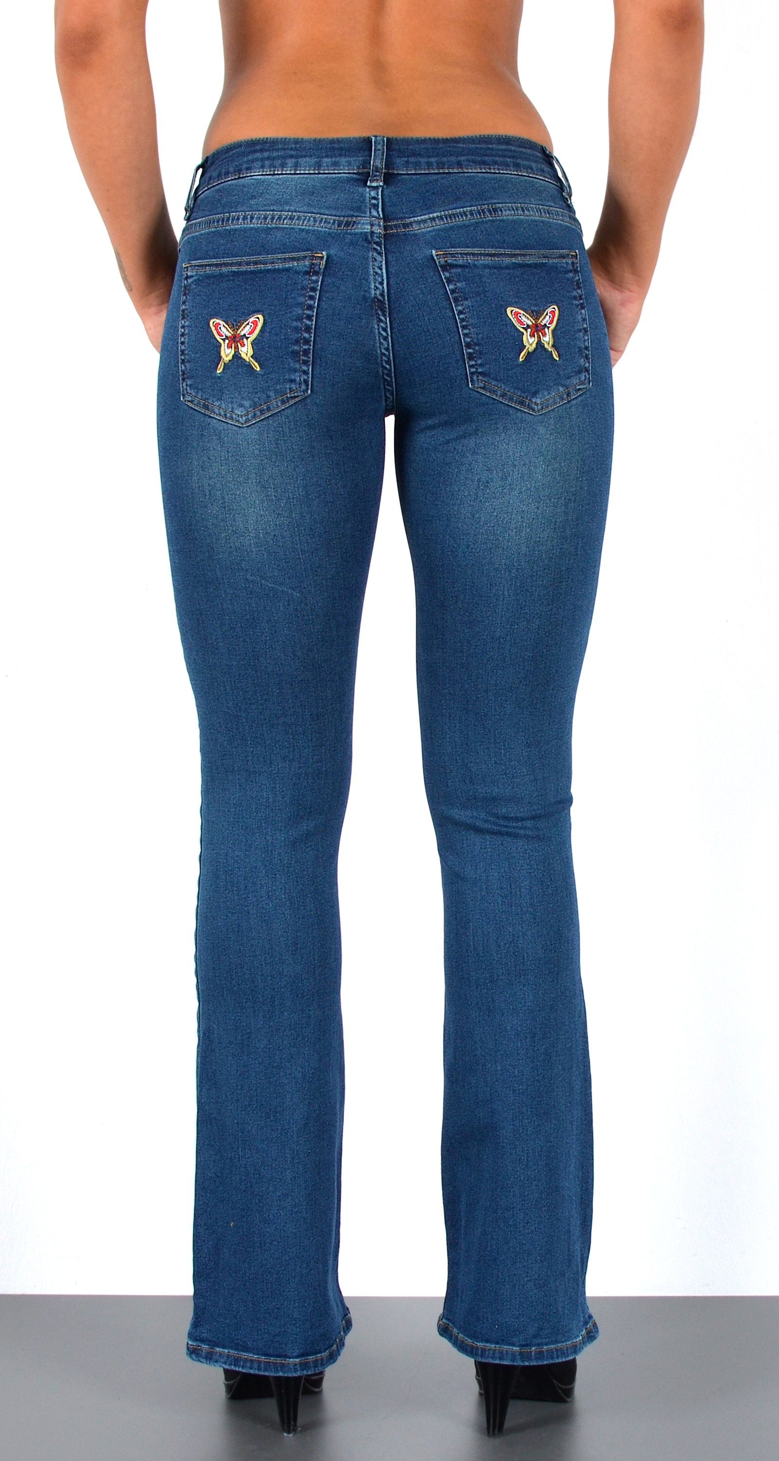 ESRA Bootcut-Jeans Damen Schlagjeans mit weitem Bein und Stretch bis Große Größen B5 Flared Jeans Damen Bootcut Hose Stretch-Jeans mit Schlag. Reduzierter Preis € 49,99. Unverbindliche Preisempfehlung € 74,99