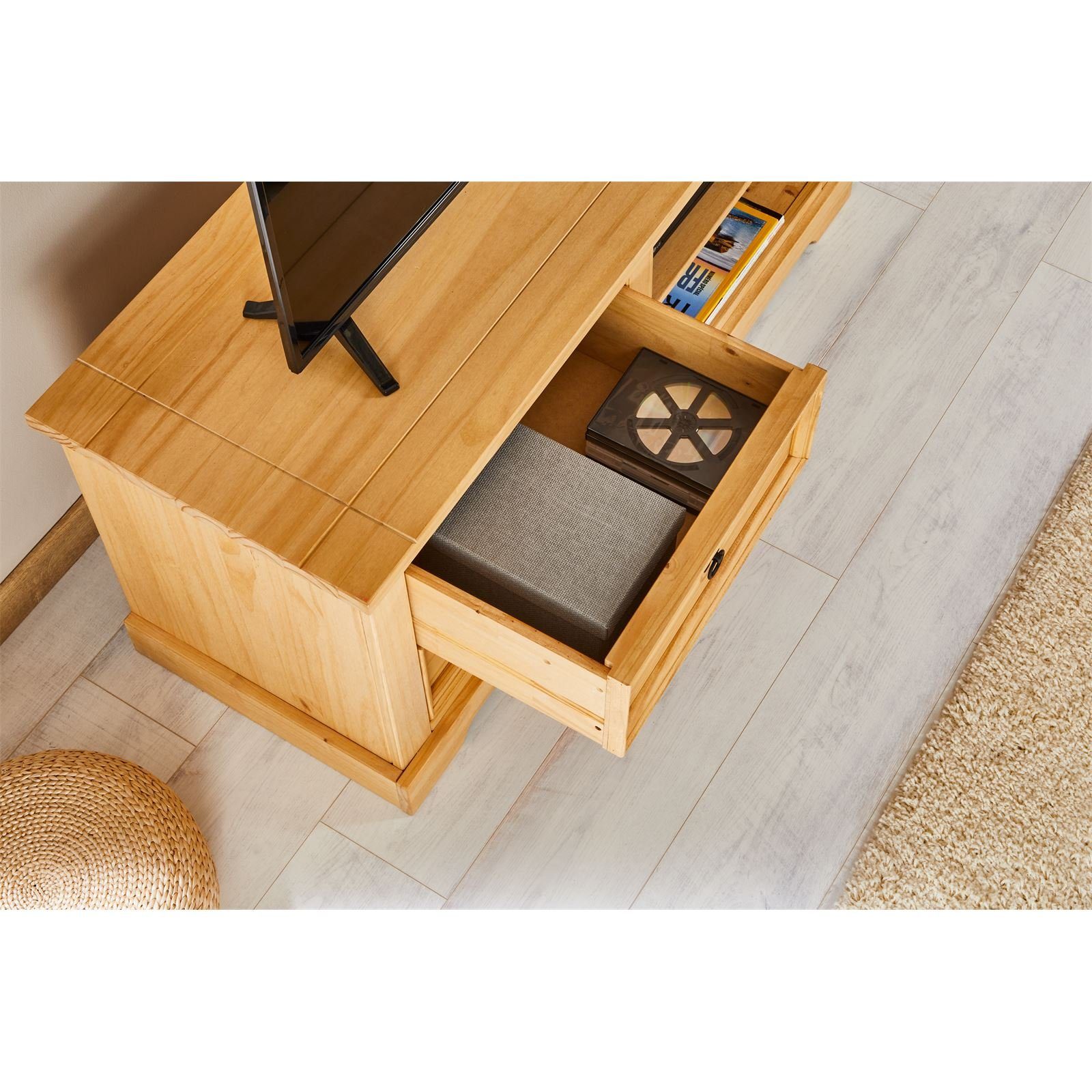 IDIMEX Lowboard TEQUILA, Lowboard TV Bank im Landhausstil TV Board aus Massivholz