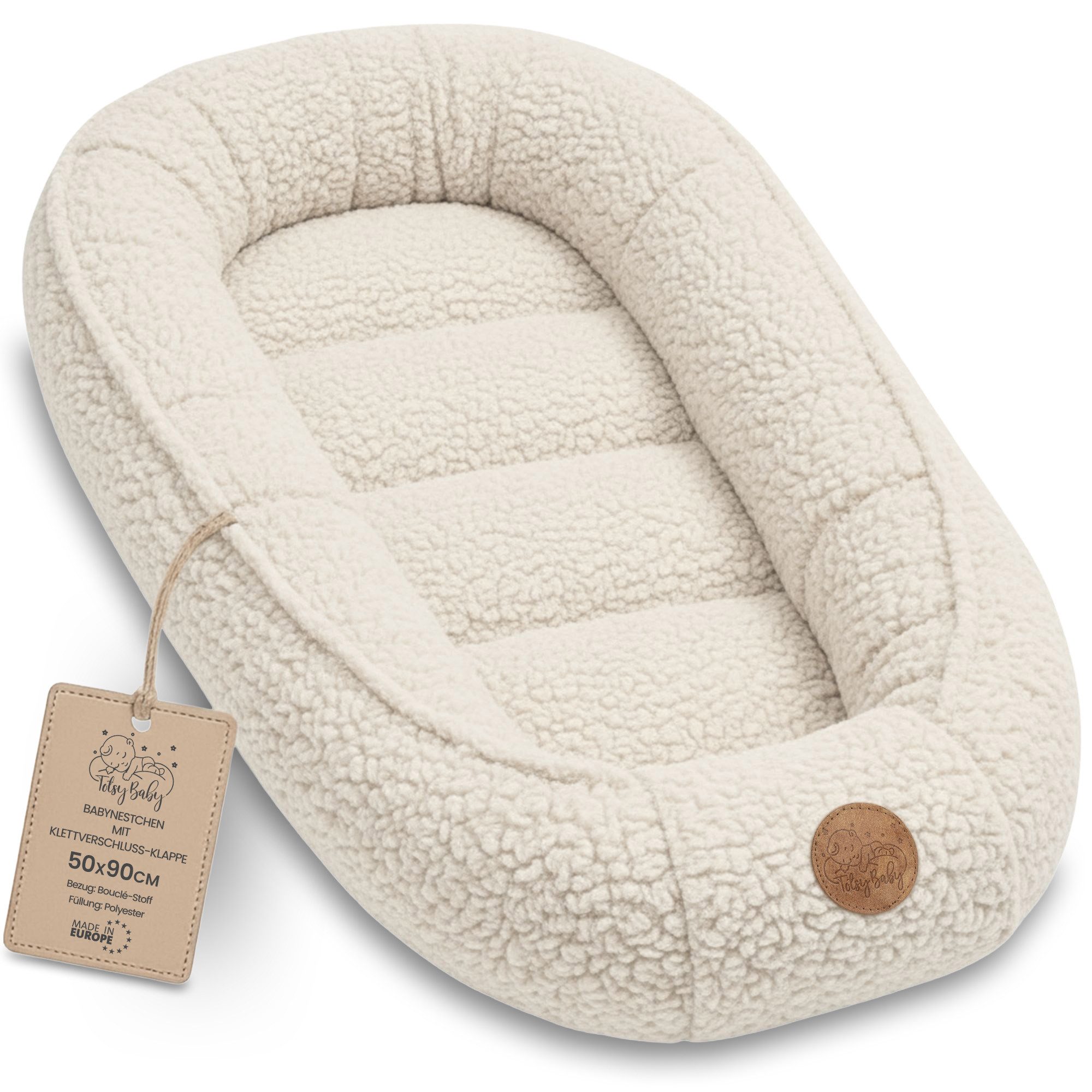 Totsy Baby Kuschelnest Nestchen Baby - Babynestchen Neugeborene Babynest für kinderbett