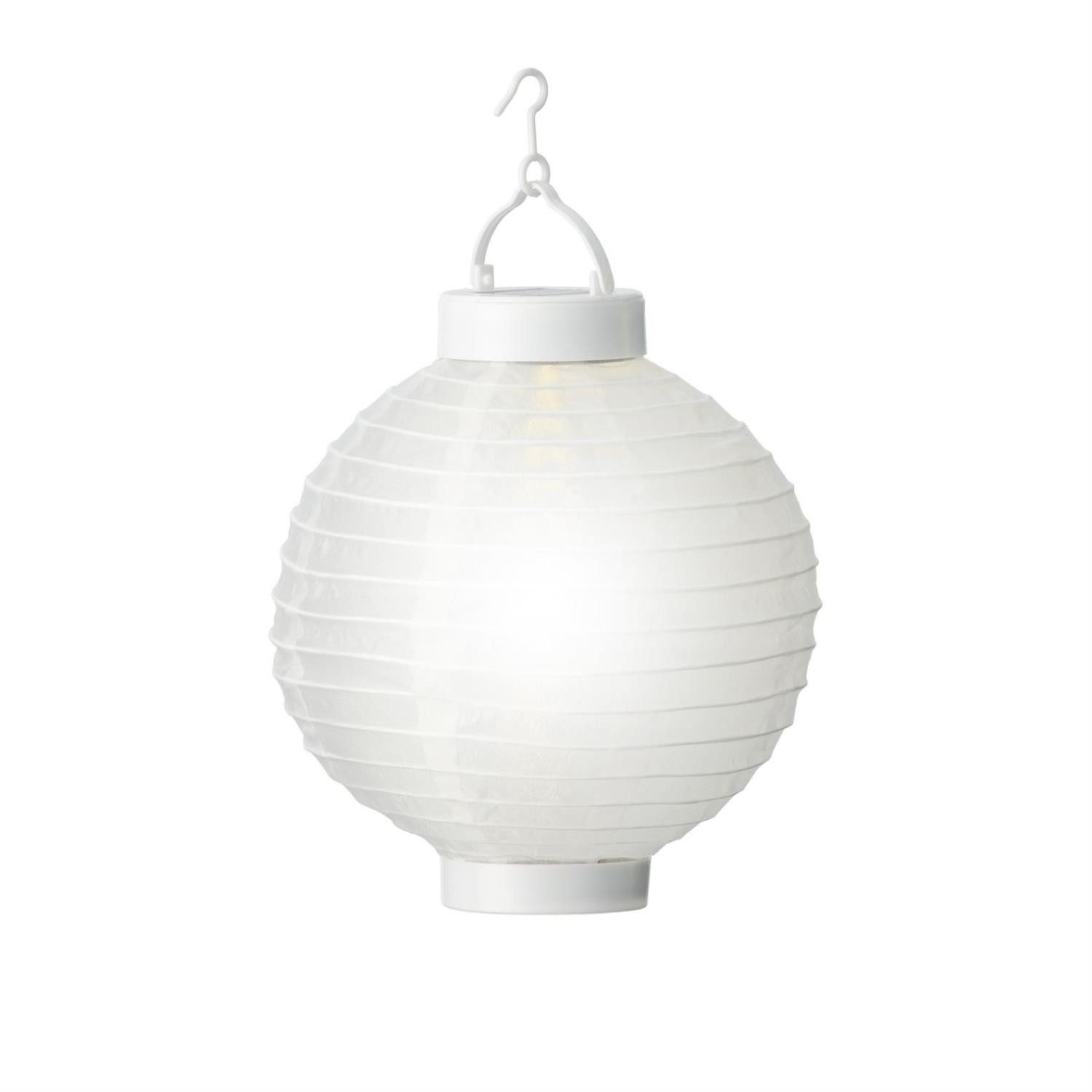 LED Lampion LED Solar Lampion 20cm Party Balkon Terrasse Garten Laterne Sensor