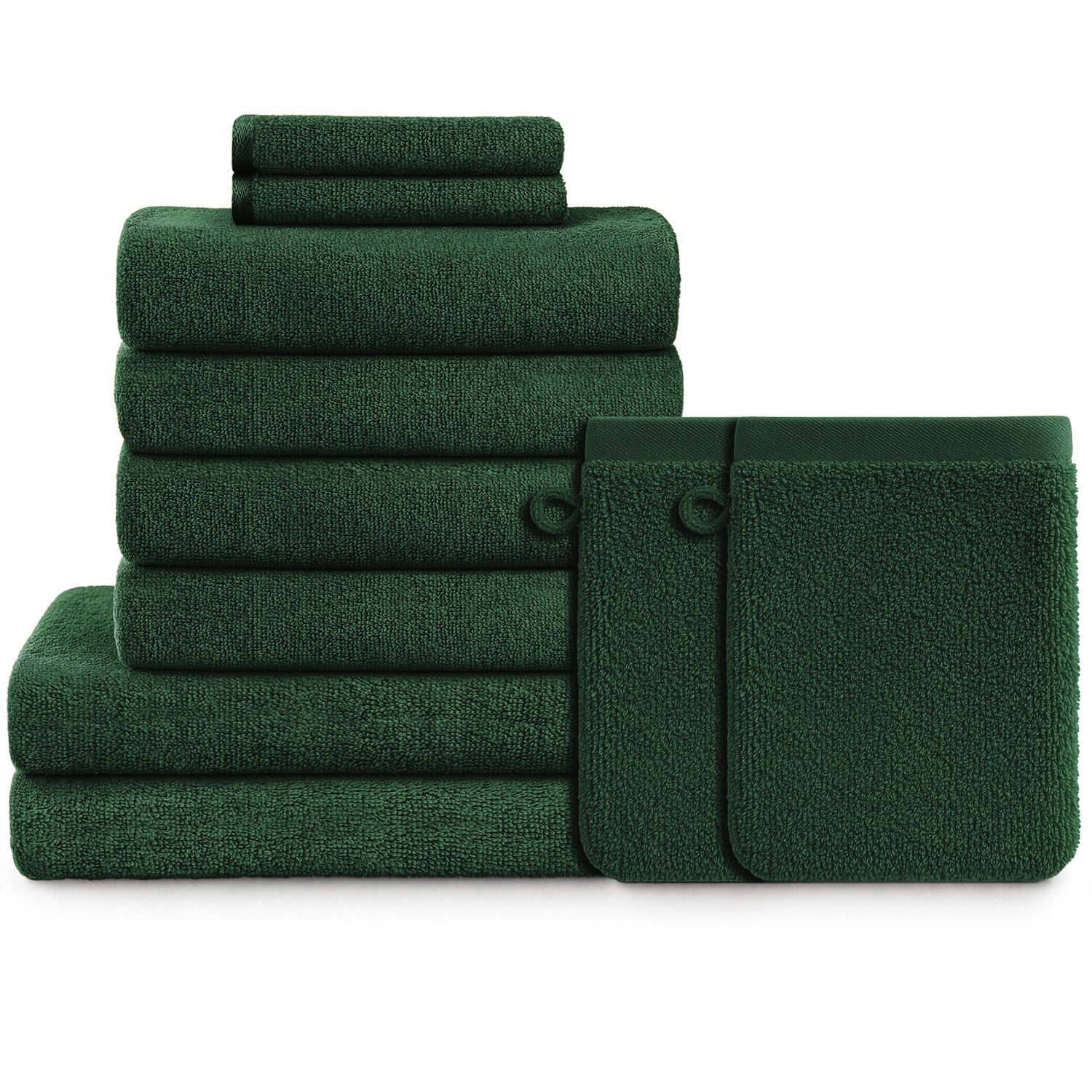 Blumtal Handtuch Set Blumtal 10 Teilig - Handtücher Set 100% Baumwolle, wei günstig online kaufen