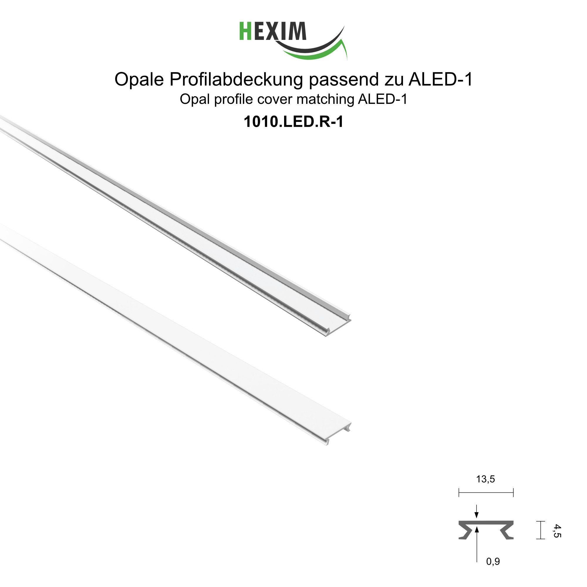 Hexim LED-Stripe-Profil 2m Trockenbauprofil Alu LED günstig online kaufen