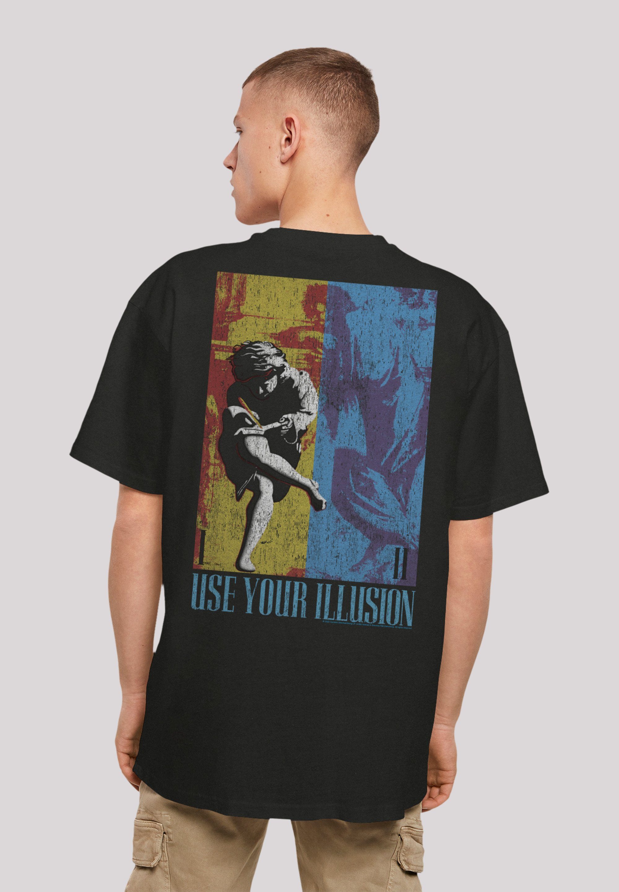 F4NT4STIC T-Shirt Guns 'n' Roses Music Double Illusion Musik, Band, Logo,  Offiziell lizenziertes Guns 'n' Roses T-Shirt