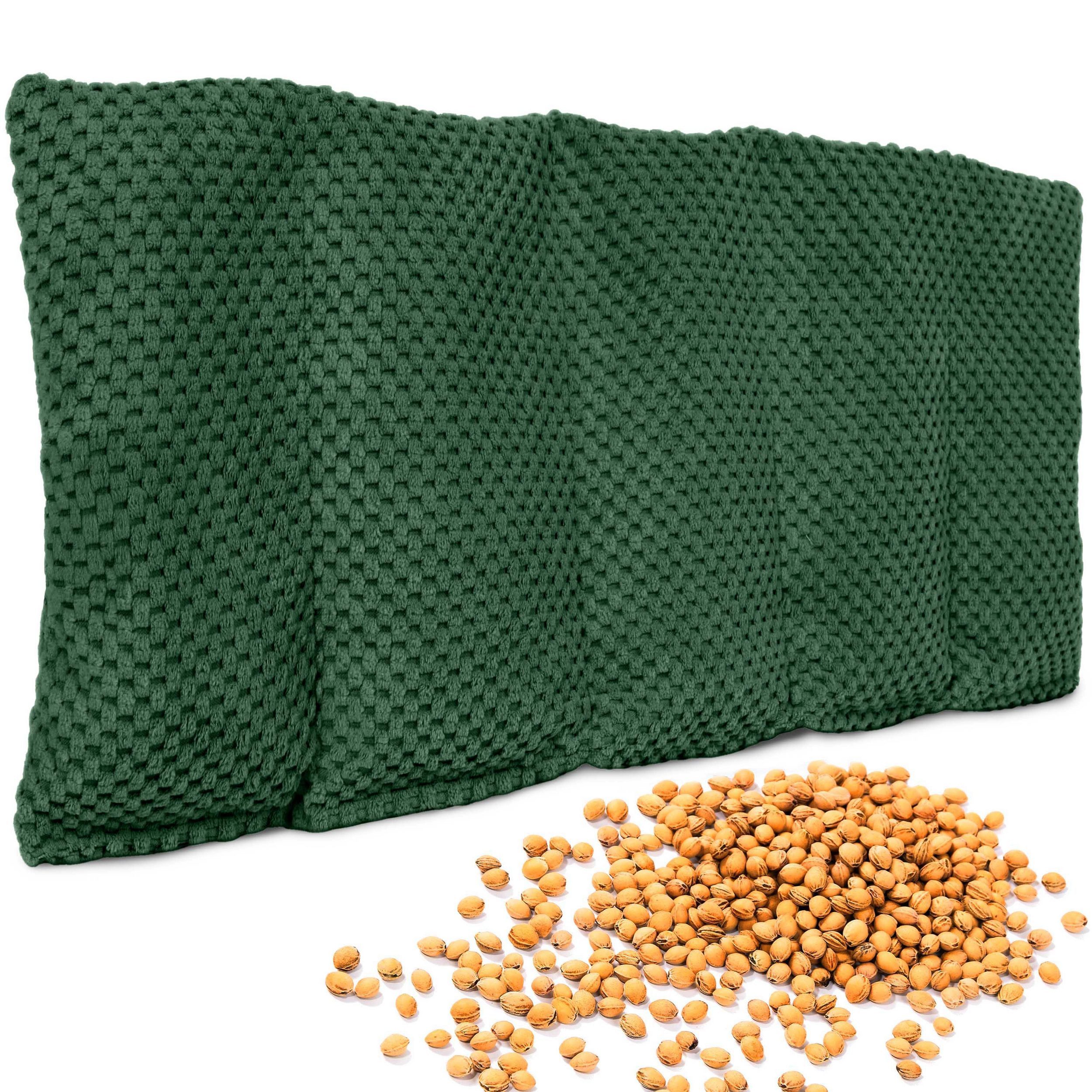 Amilian Kirschkernkissen 55x20 cm - Wärmekissen, Kältekissen 100% Kirschkerne, mikrowellengeeignet, ideal zum Entspannen zu Hause, für Mikrowelle geeignet, als Wärme- und Kältekissen verwendbar